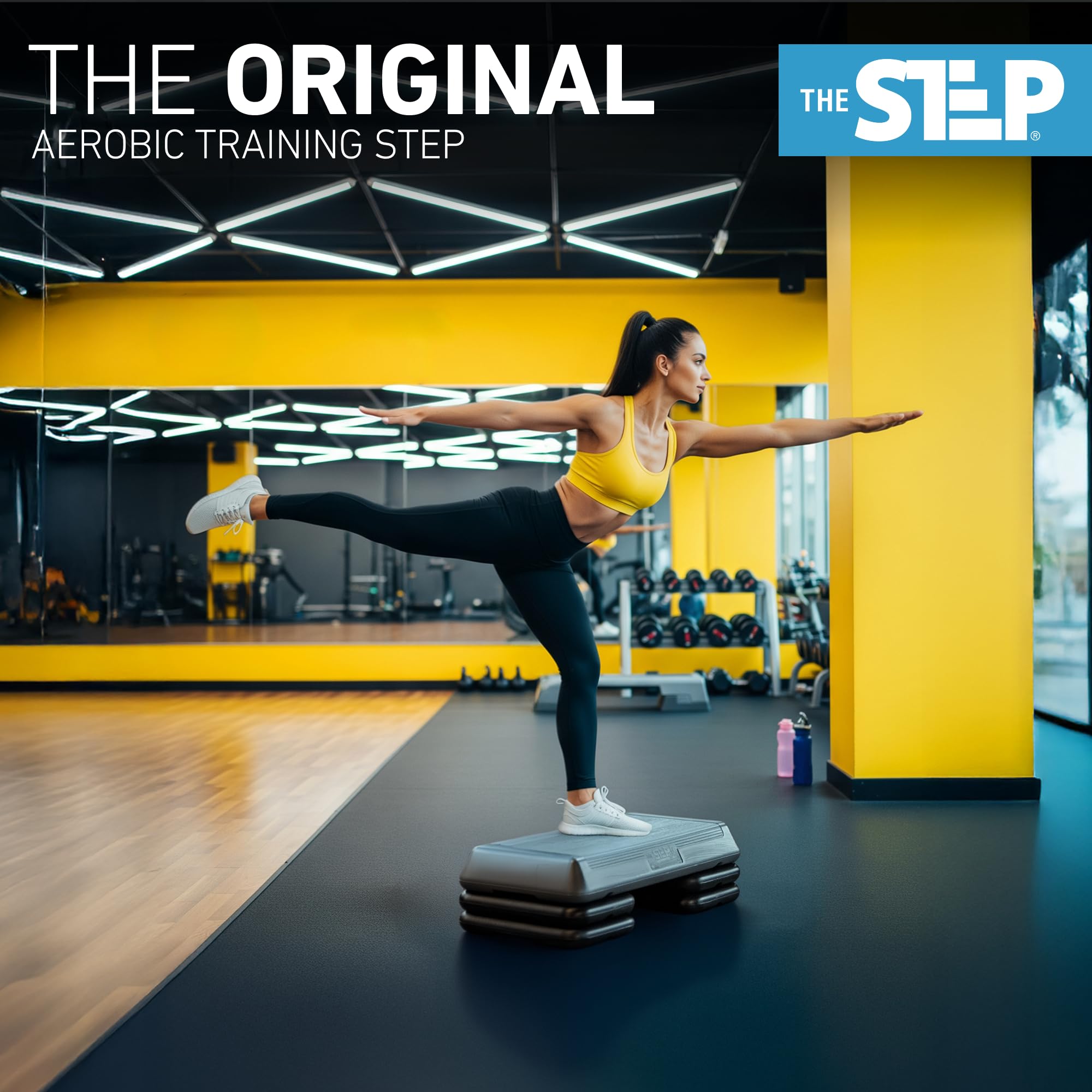 Freestyle STEP Exercise Step Platform, Circuit Size Stepper for Exercise at Home