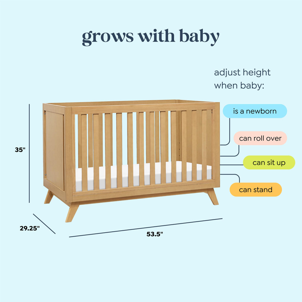 Davinci Otto 3-in-1 Convertible Crib in Walnut, Greenguard Gold Certified