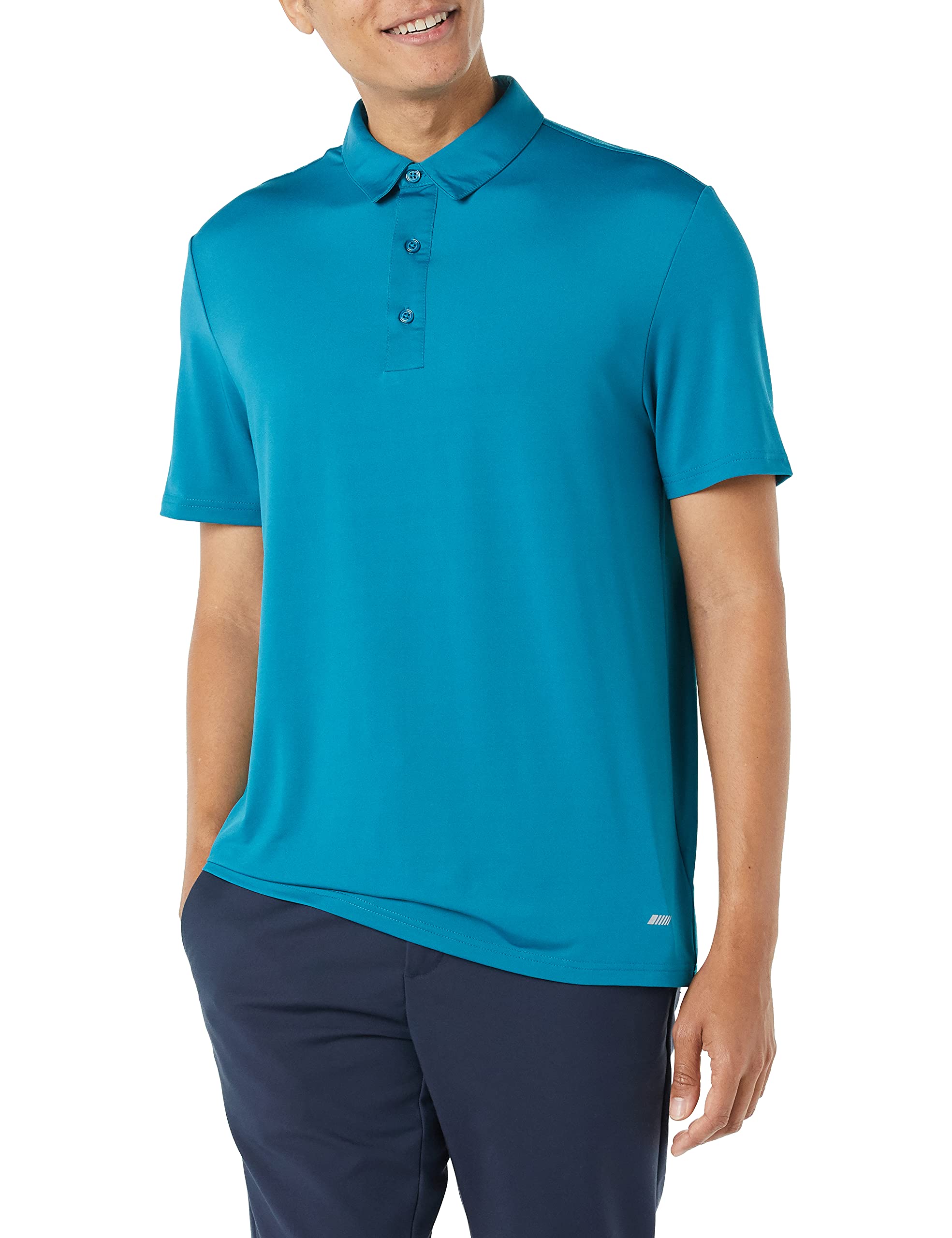Amazon Essentials Men's Slim-Fit Quick-Dry Moisture Wicking Tech Stretch Short Sleeve Lightweight Golf Polo Shirt