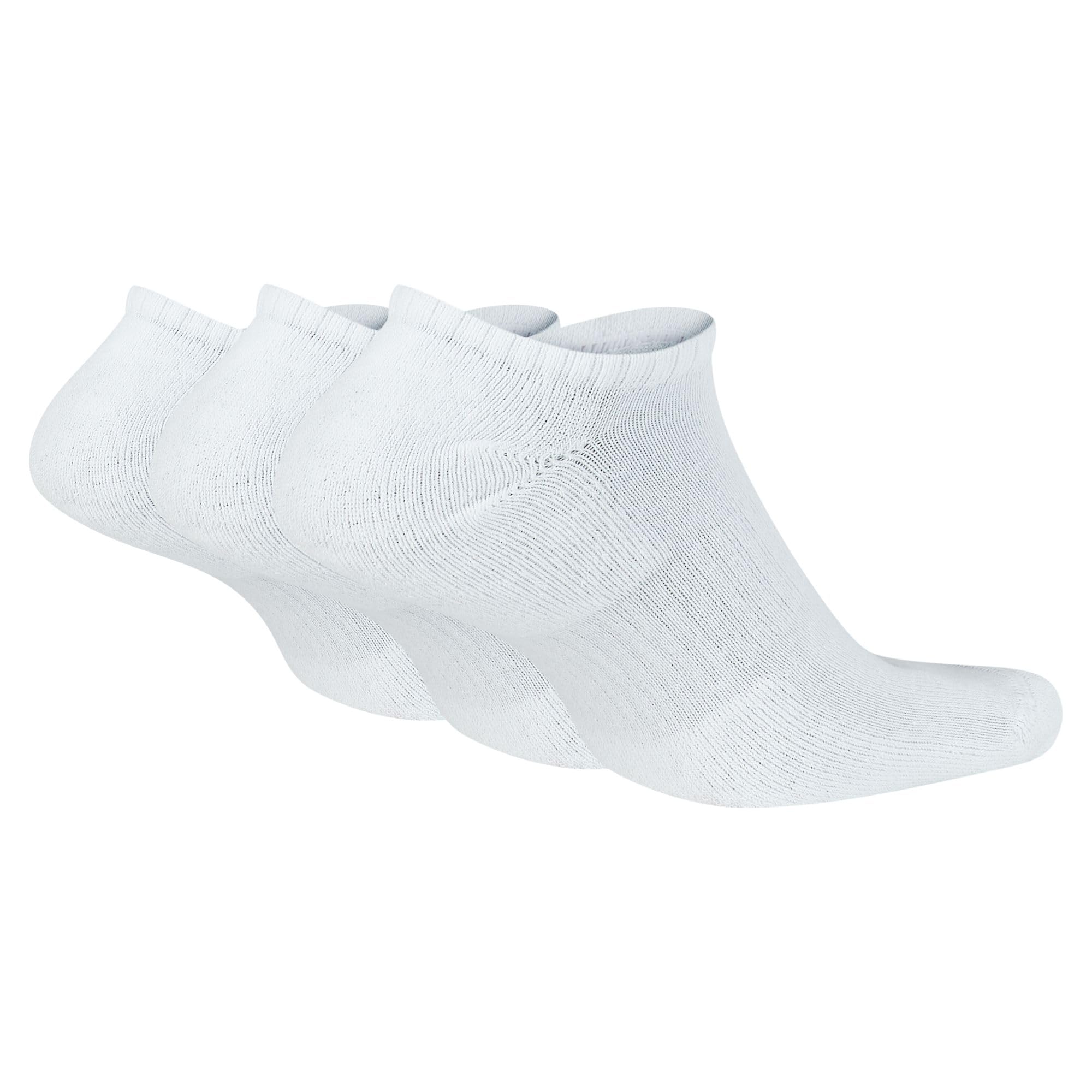 Nike Unisex Adult Everyday Cushioned Training No-Show Socks (3-Pack) | Mens and Womens