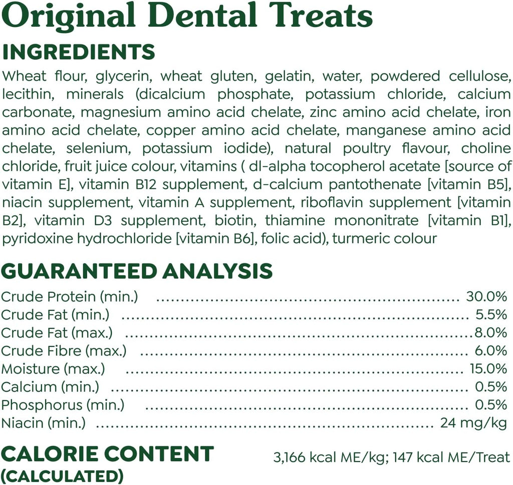 GREENIES Dog Treats Original Teenie Natural Dental Care, (130 Treats) 36oz. Pack