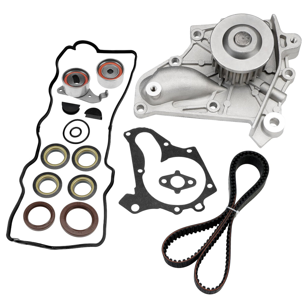 Engine Timing Belt Kit with Water Pump | Compatible With 1987-2001 Toyota Camry Celica RAV4 MR2 Solara 2.0L 2.2L 3SFE 5SFE L4 DOHC 16V | Replaces# TBK138, TCKWP199
