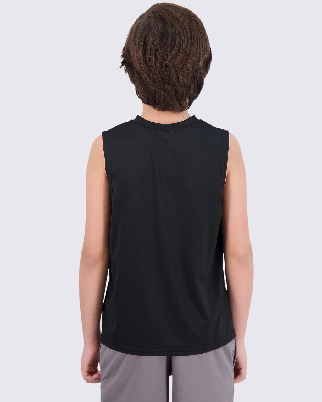 Real Essentials 5 Pack: Boys Dry-Fit Active Athletic Performance Tank Top