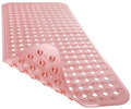 Yimobra Square Shower Mat Non Slip, Super Strong Suction Cups, 21"X21" Bath Tub Mat with Drain Holes, Machine Washable Fast Draining Bath Mats, Bathroom Essentials,Black