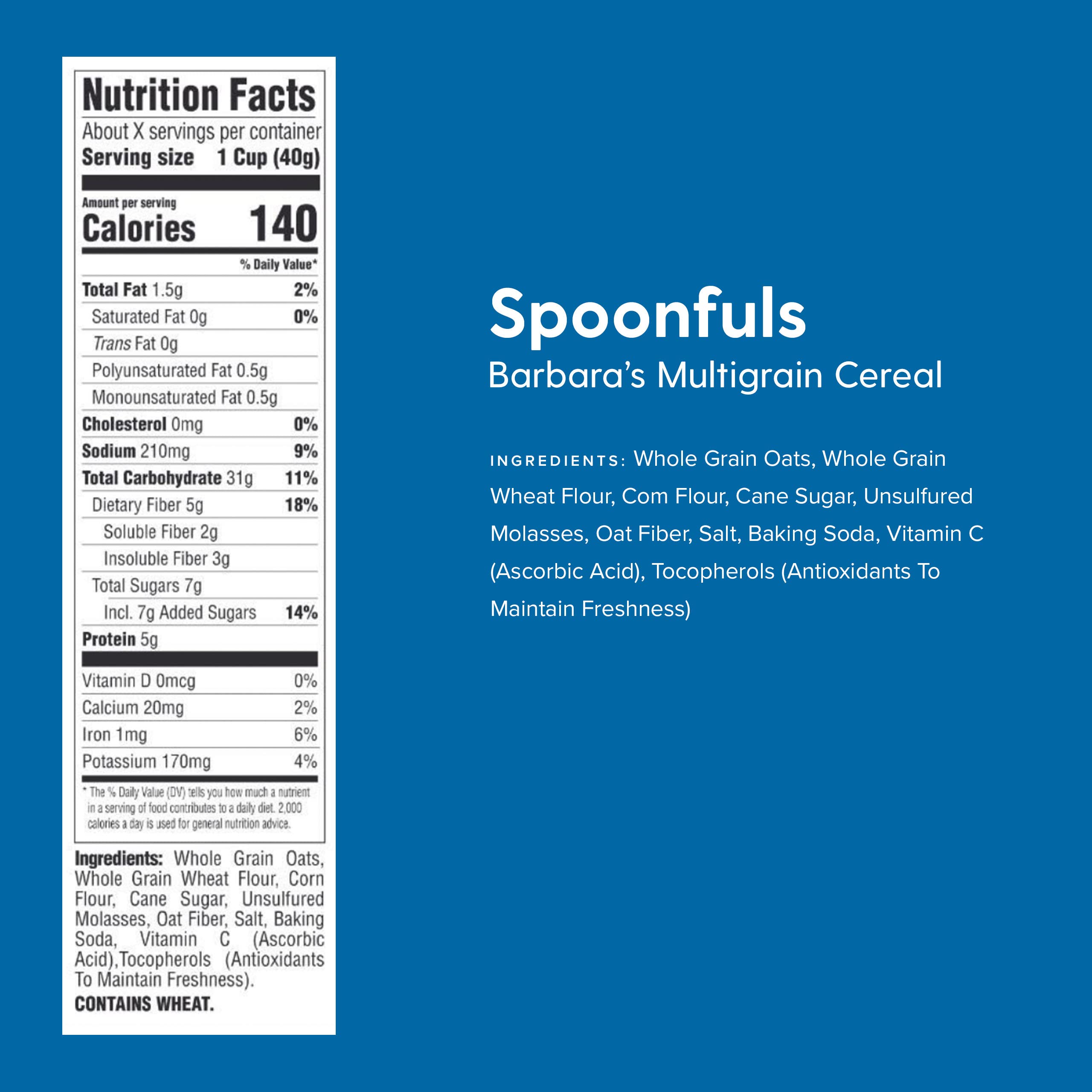Barbara's Bakery, Non-Gmo Cereal, Morning Oat Crunch, 14 Oz (Packaging May Vary)