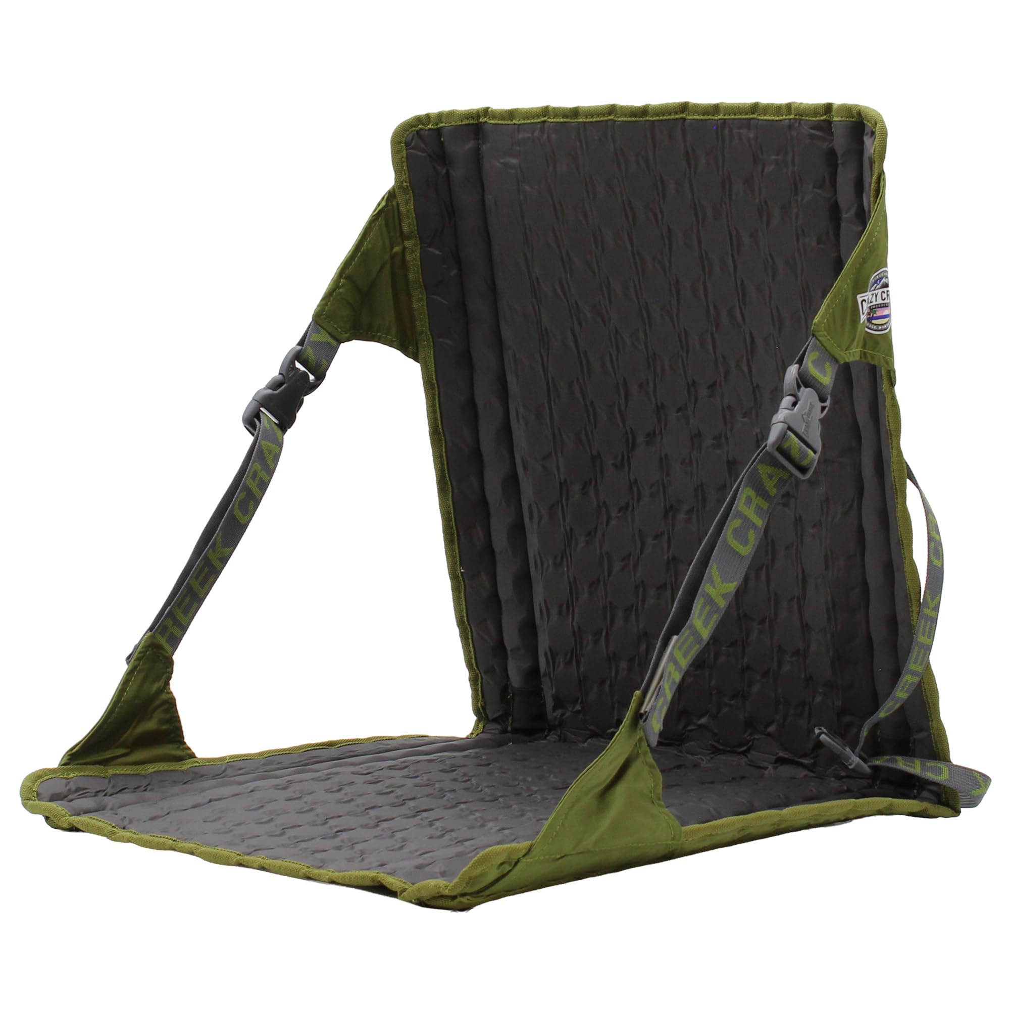 Crazy Creek HEX 2.0 PowerLounger for Day Hiking & Backpacking Trips, 250 LBS Weight Capacity, Adjustable Straps, Compact Design, Water-Resistant, Aleutian Blue/Slate