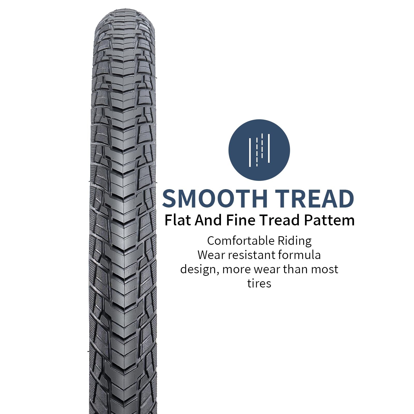 YUNSCM 700C Bike Tires 700x38C 40-622 Tires Premium Butyl Rubber, Fit for Gravel, Hybrid Road Bike 700x36C 700x38C 28x1.50 Bicycle Tires 2-PCS (Y-1128)