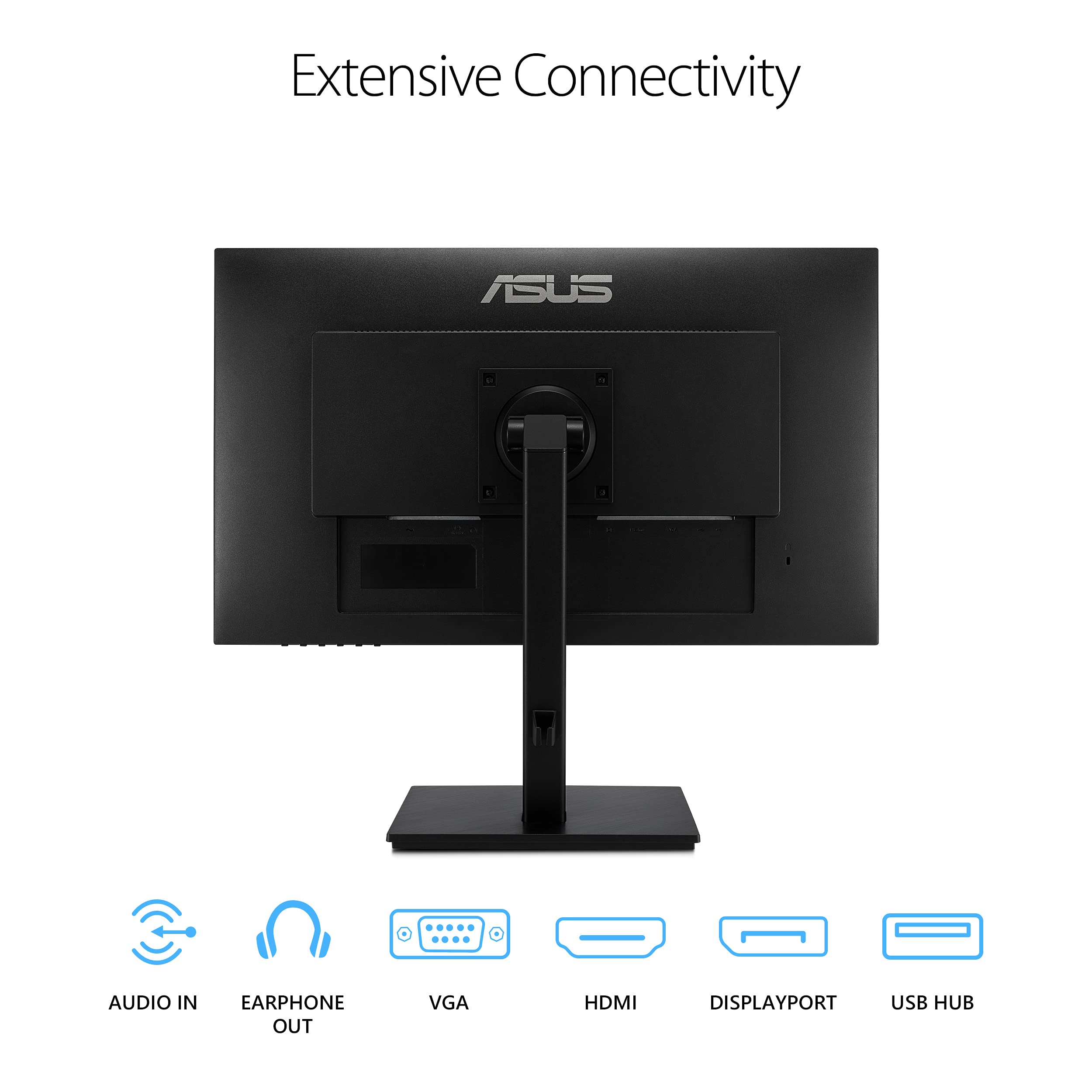 ASUS 22” Eye Care Monitor (VP229QF) – 100Hz, IPS, Full HD, 99% sRGB, Frameless, Adaptive-Sync, DisplayPort, HDMI, Low Blue Light, Flicker Free, Wall Mountable, 3 yr Warranty
