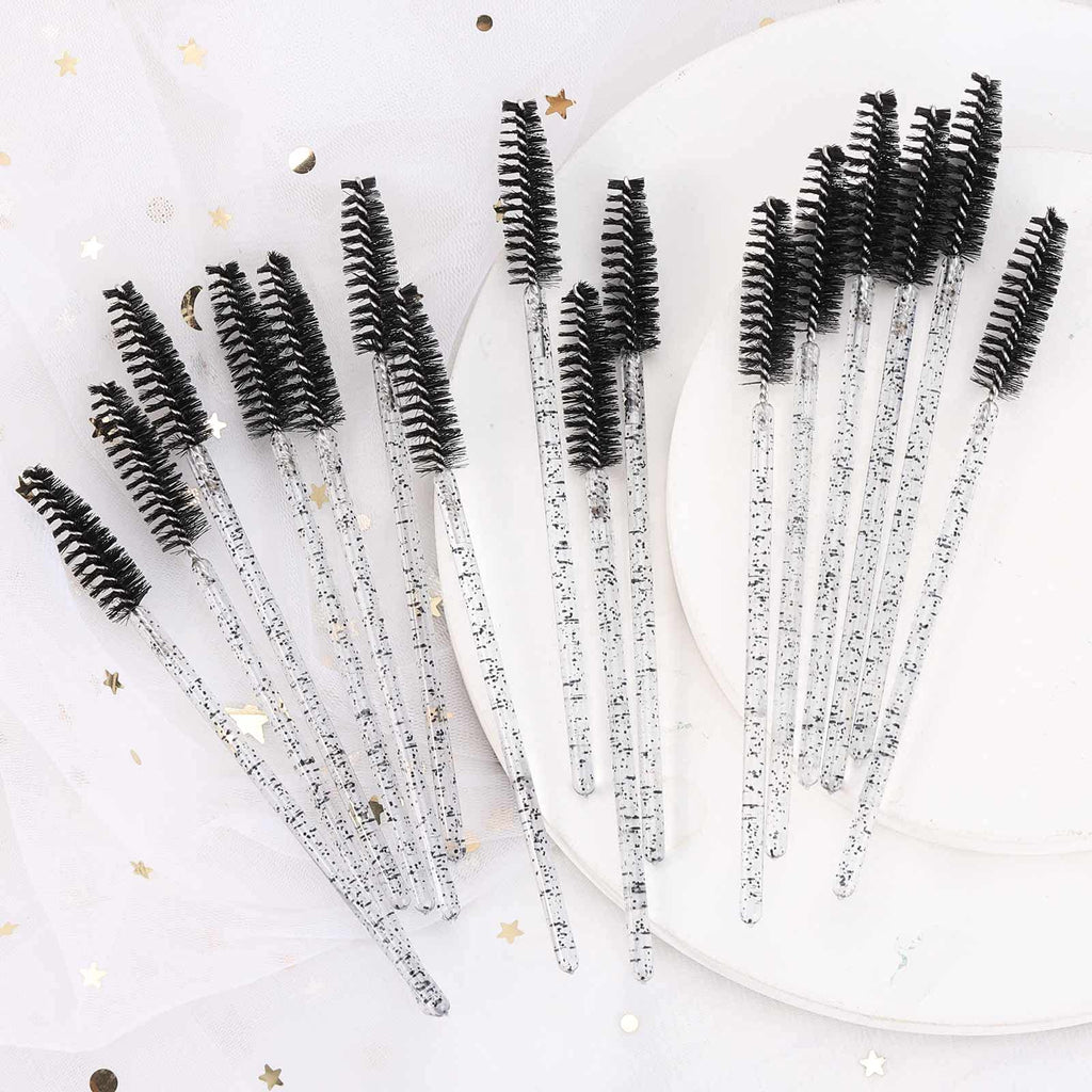 Tbestmax 500 Disposable Mascara Wands Eyelash Brush Spoolies for Eyebrow Eye Lash Extension, Makeup Brushes Applicators Kits - 5 Colors
