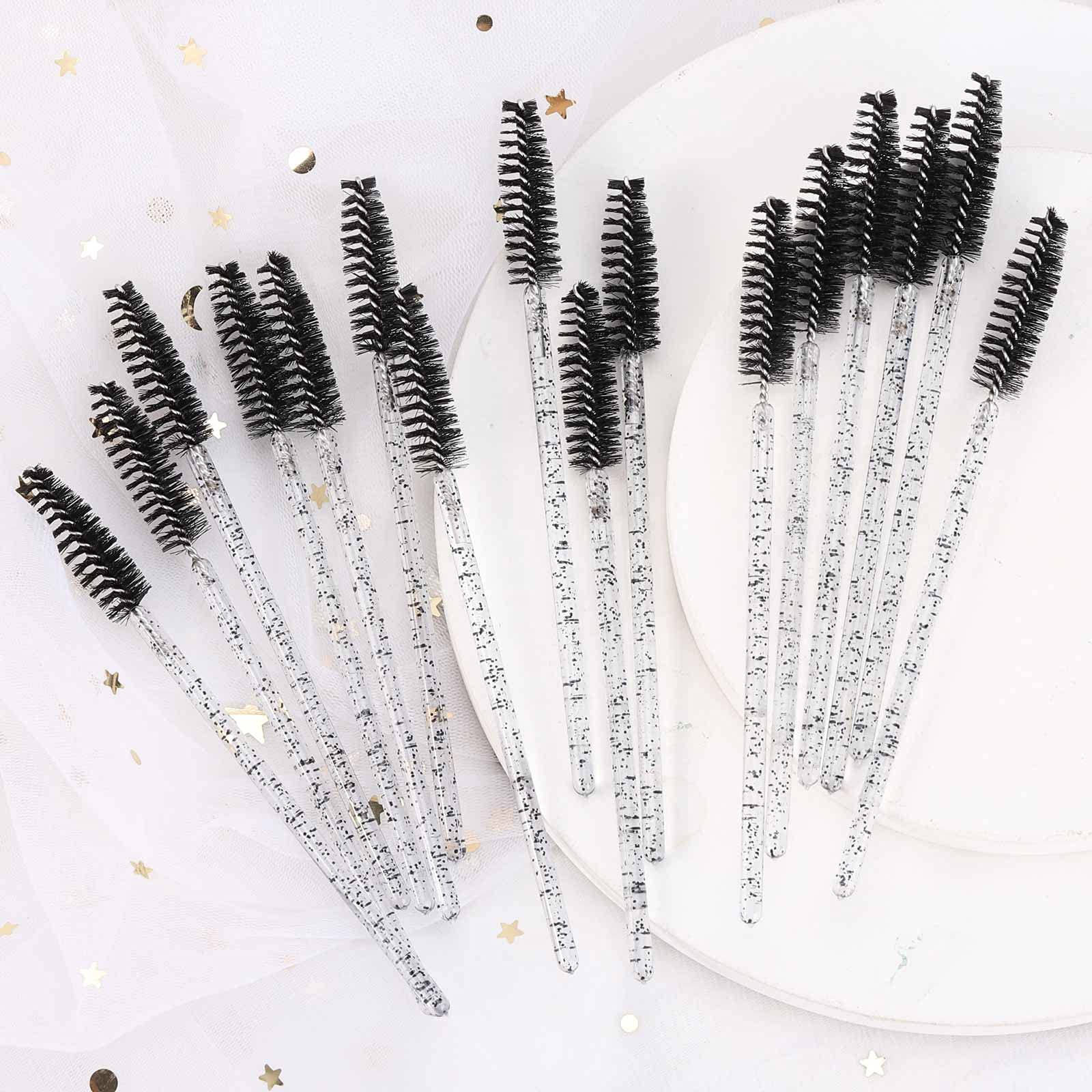 Tbestmax 500 Disposable Mascara Wands Eyelash Brush Spoolies for Eyebrow Eye Lash Extension, Makeup Brushes Applicators Kits - 5 Colors
