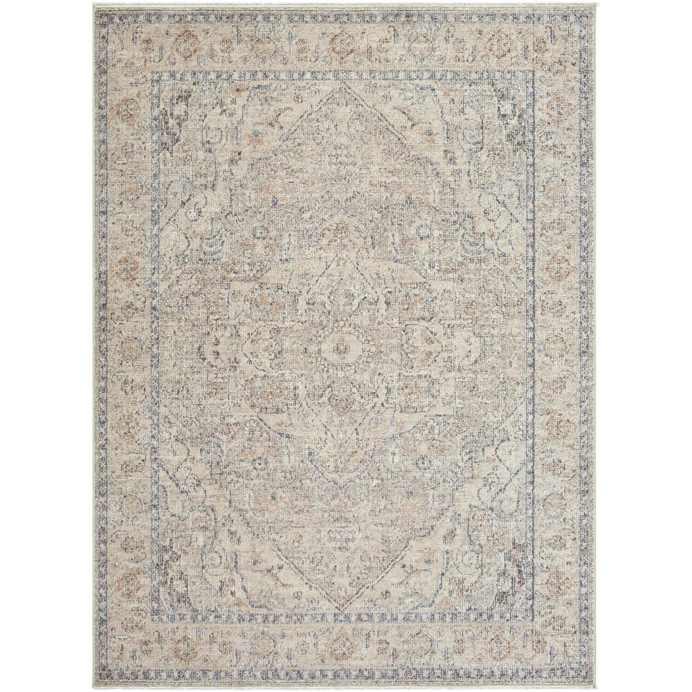 Livabliss x Galey Alix Maria Elena III Vintage Medallion Area Rug, 5'3" x 7' (5' x 7'), Brown