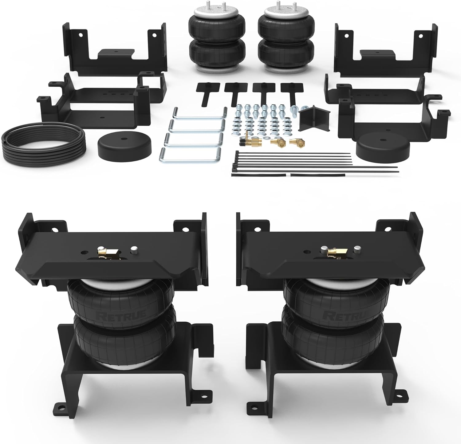 RETRUE Rear Air Bags Suspension Kit for 2015-2026 Ford F150 Truck Towing, 5000 Lbs of Load Leveling Capacity, Replacement for Firestone 2582 Ride Rite Airbags for Trucks Rear Suspension