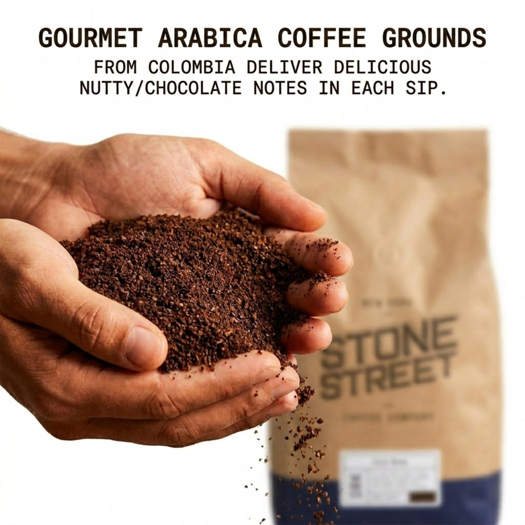Stone Street Cold Brew Coffee, Low Acid, 100% Arabica, Gourmet Coffee - Breakfast Blend, Medium Roast, Coarse Ground, 2 LB