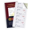 Large Money and Rent Receipt Book with Cardboard Insert,2-Part Carbonless,7.9”x11.2” Spiral Bound,200 Sets per Book,4 Receipts per Page for Office Supplier,Rent and Cash Transaction