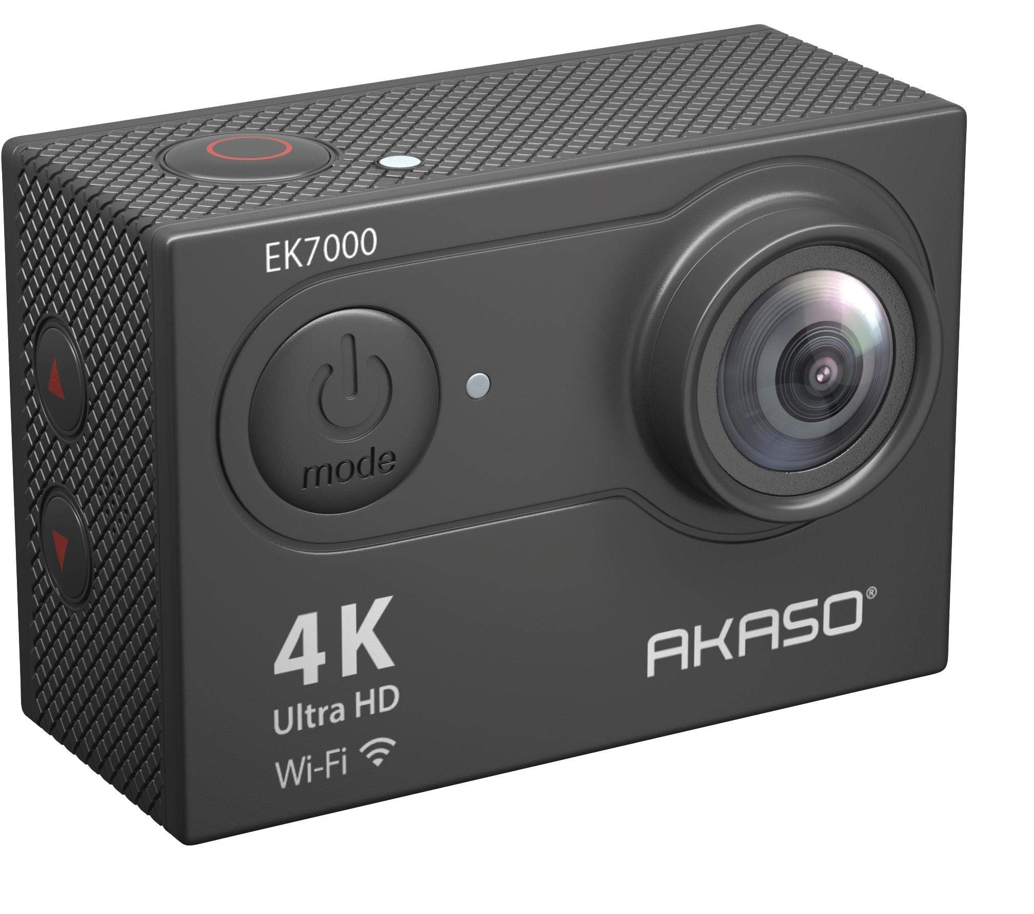 AKASO EK7000 4K30FPS 20MP WiFi Action Camera with EIS Ultra HD 131FT Waterproof Underwater Camera Remote Control 4X Zoom Support External Microphone Black