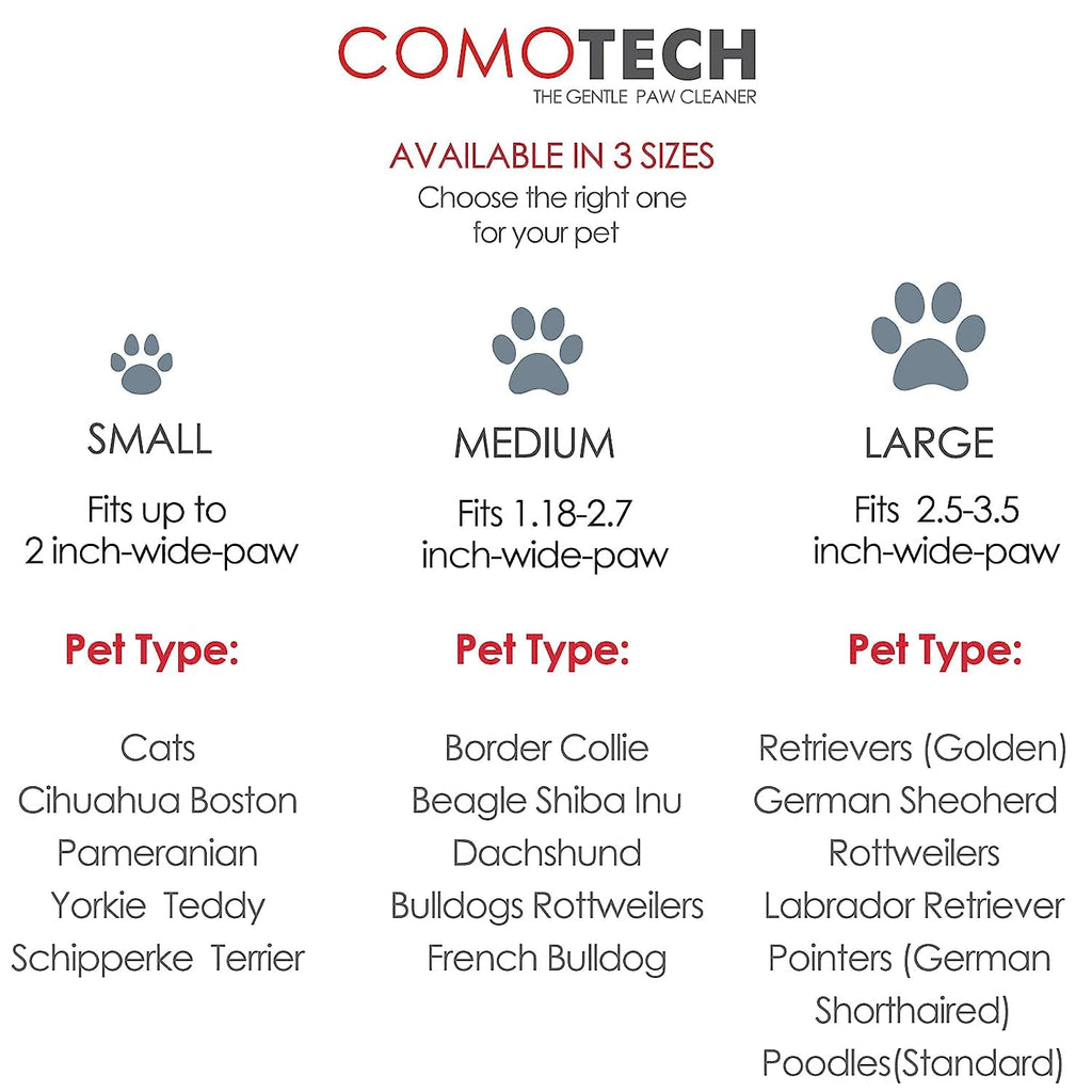 Professional 7 in 1 Dog Paw Cleaner for Dogs & Cats - Includes 1 Portable Paw Washer, 1 Bath Brush, 2 Dog Toothbrushes and 3 Absorbent Towels Note: Fits Paws up to 2 Inches Wide (Small, Black)