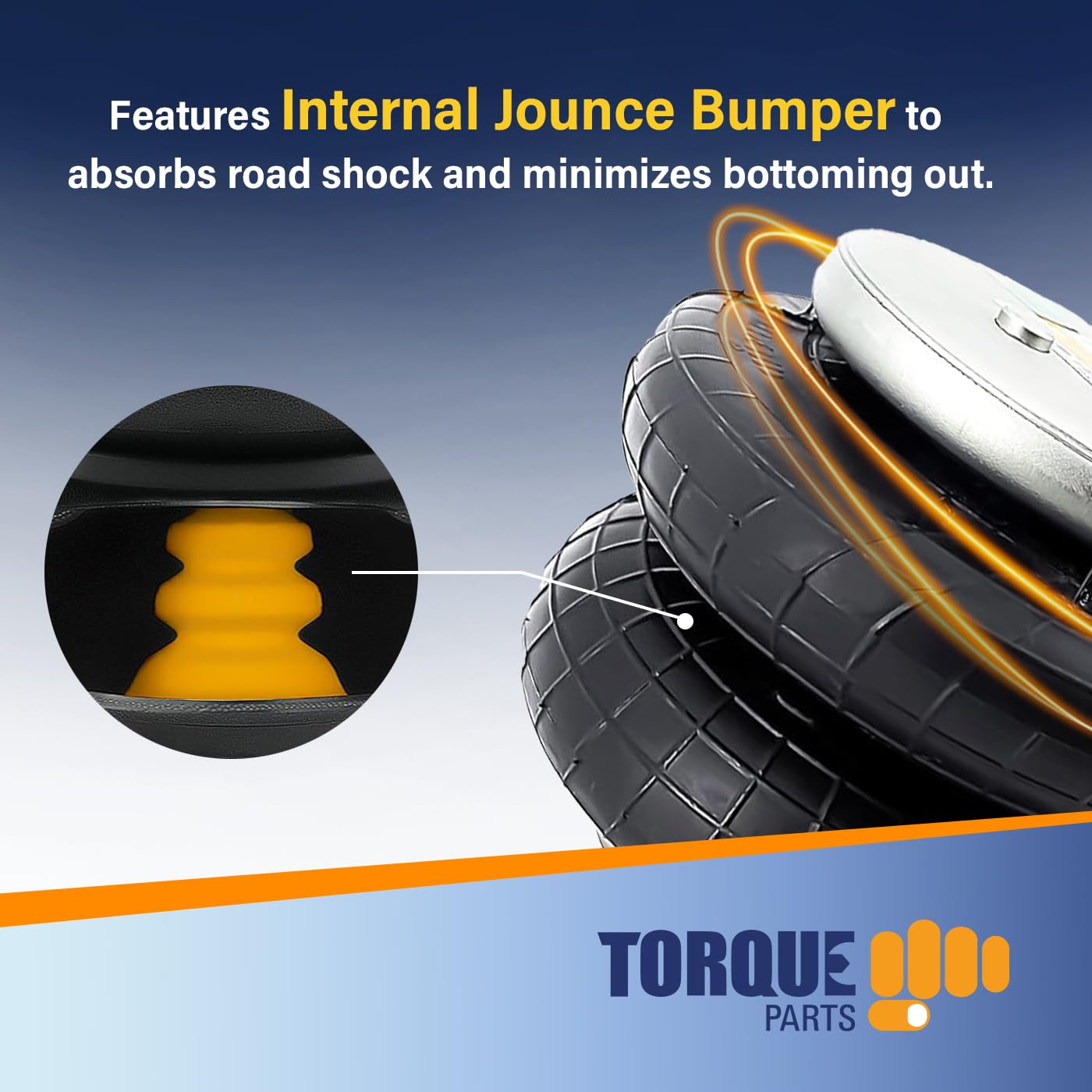 TORQUE Airbag Air Bag Suspension Kit compatible with 2007-2021 Toyota Tundra 2WD 4WD Rear Helper Bag Spring Towing 5000 lbs (Replaces Firestone Ride Rite 2445) (TR2445)