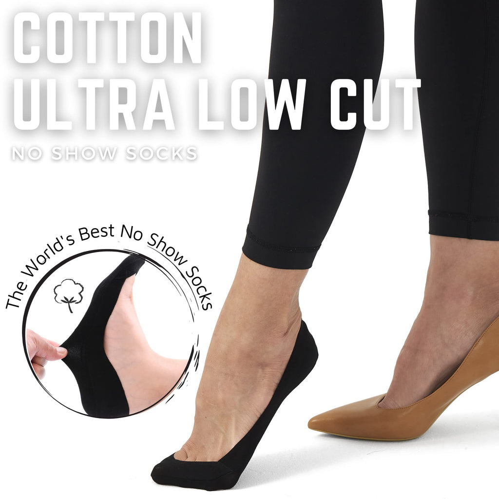 Soxbang Thin Ultra Low Cut No Show Socks in ANY Flats Heels Womens TRULY Non Slip Cotton Liner Socks