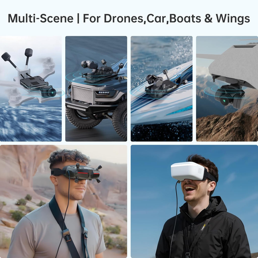 CADDXFPV Walksnail Avatar Pro Kit – Air Unit Pro for FPV Drone with Excellent Night Vision, Gyroflow Support, Digital Transmission System,Dual Antennas, 22ms Low Latency, 4km Max Range, 160° FOV, 1080P/60fps H.265 Video Recording, 1/1.8-inch Starvis II