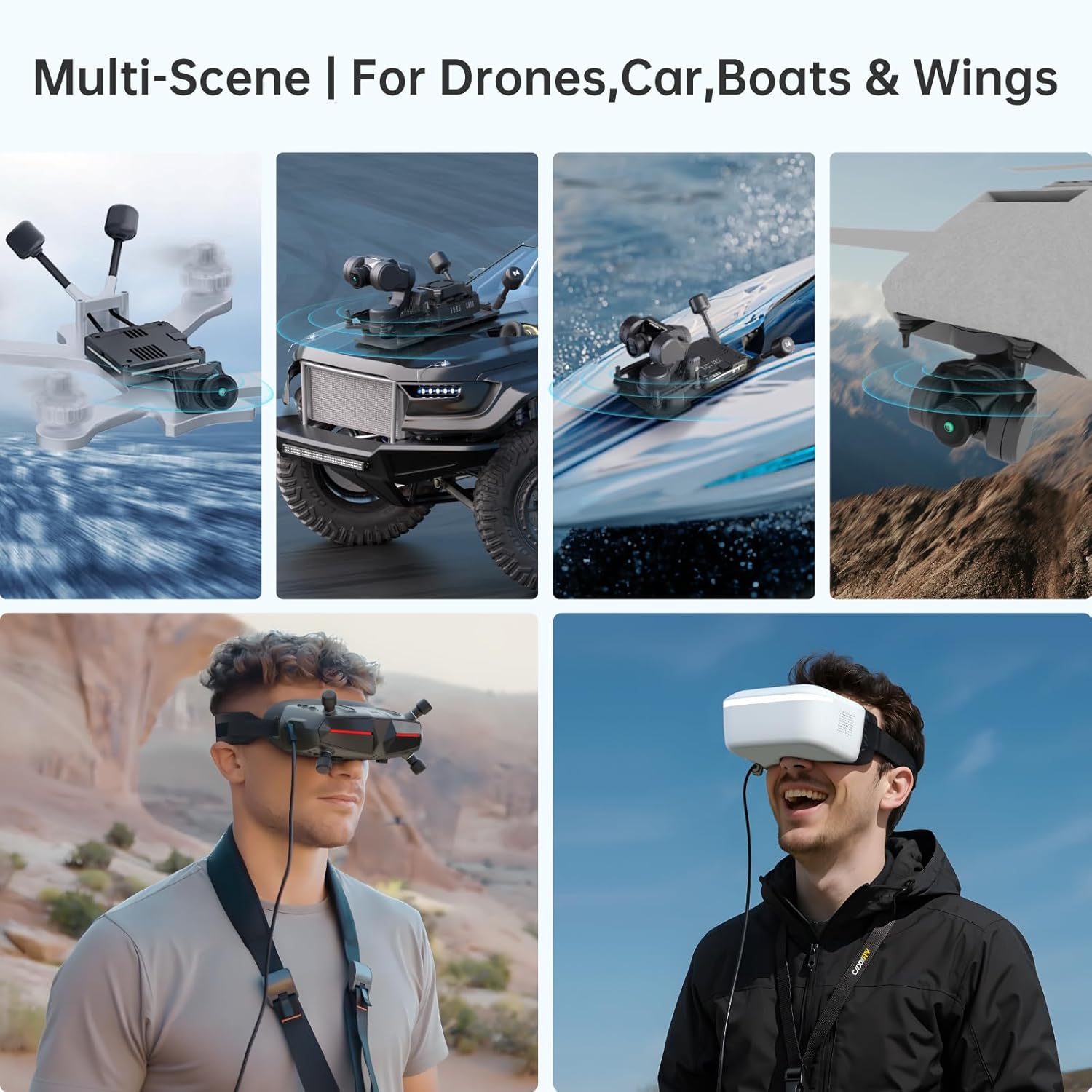 CADDXFPV Walksnail Avatar Pro Kit – Air Unit Pro for FPV Drone with Excellent Night Vision, Gyroflow Support, Digital Transmission System,Dual Antennas, 22ms Low Latency, 4km Max Range, 160° FOV, 1080P/60fps H.265 Video Recording, 1/1.8-inch Starvis II