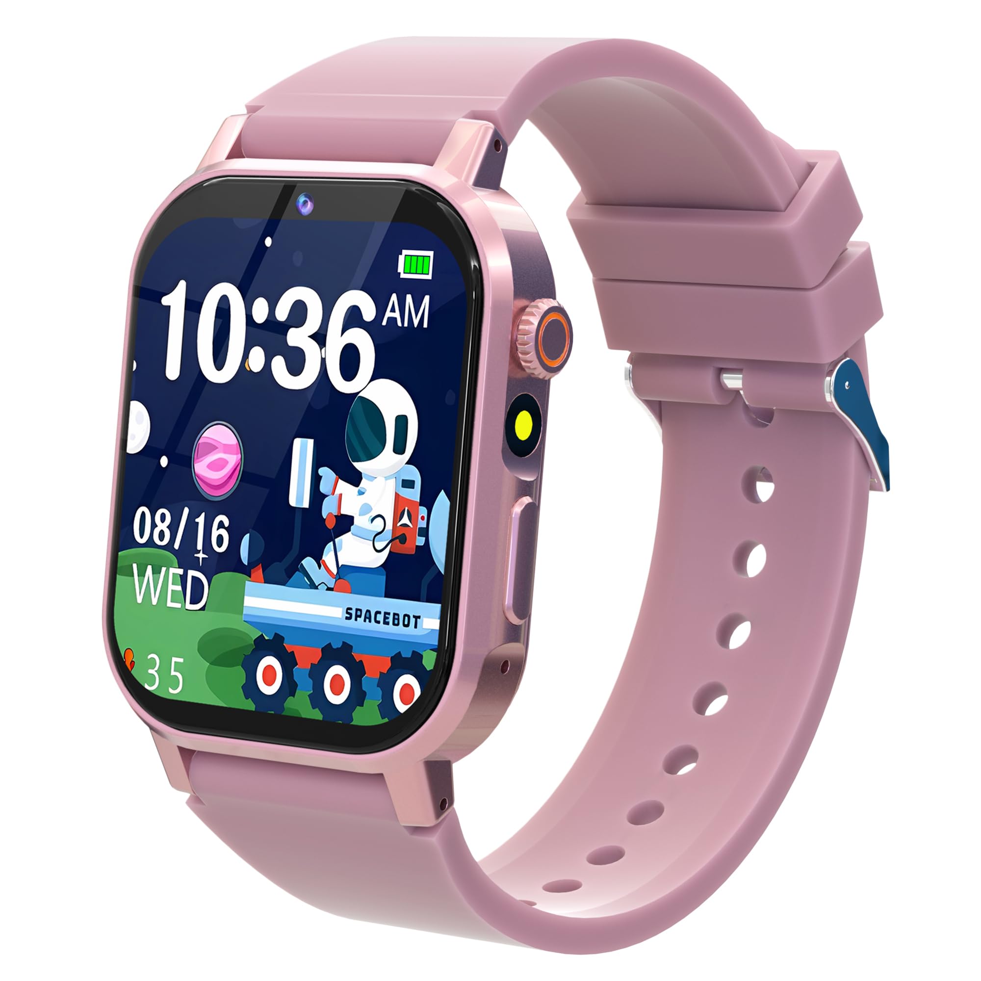 Kids Smart Watch Boys, Kids Game Smart Watch with 32 Games HD Touch Screen Video Camera Music Player Audiobooks Pedometer Flashlight Alarm Clock 12/24 hr, Toys Gift for 3-12 Years Old Boys Girls