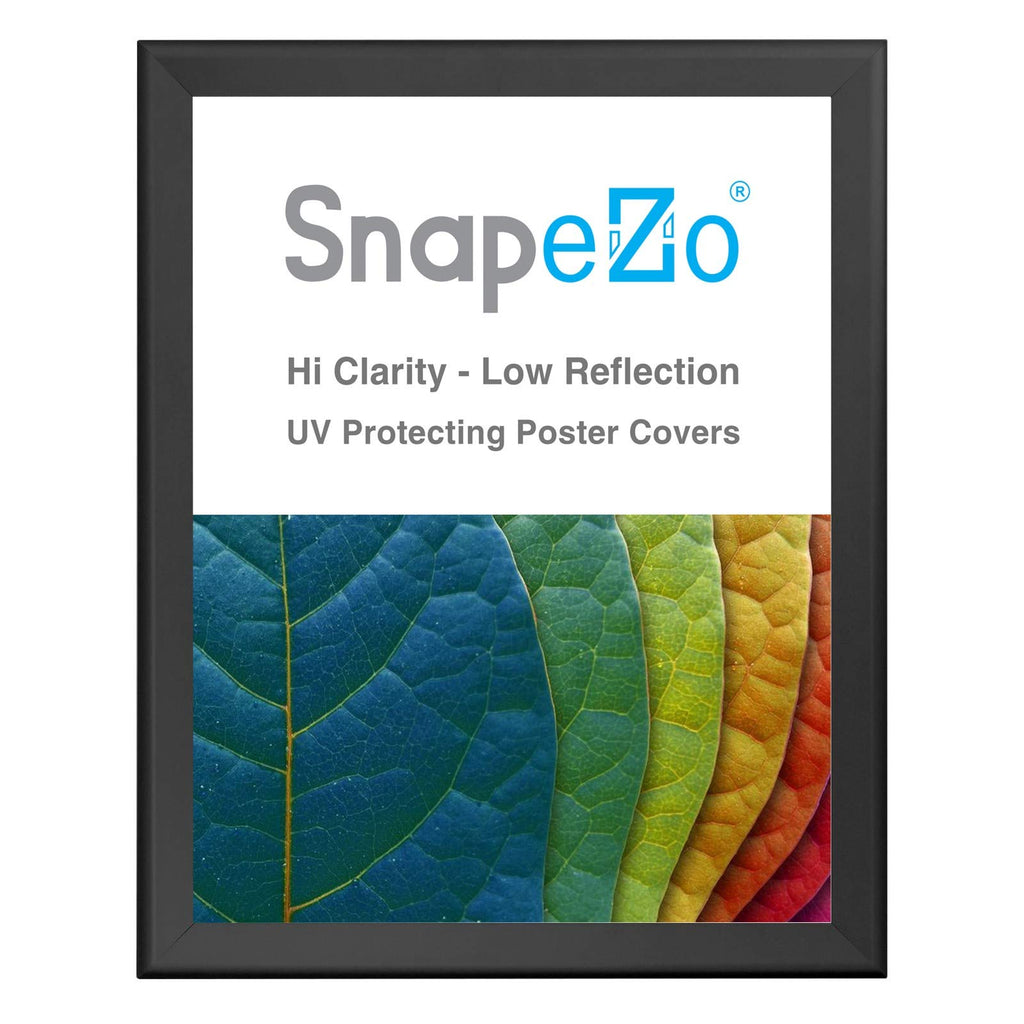 SnapeZo Movie Poster Frame 27x40 Inches, Black 1.7 Inch Aluminum Profile, Front-Loading Snap Frame, Wall Mounting, Wide Series for One Sheet Movie Posters