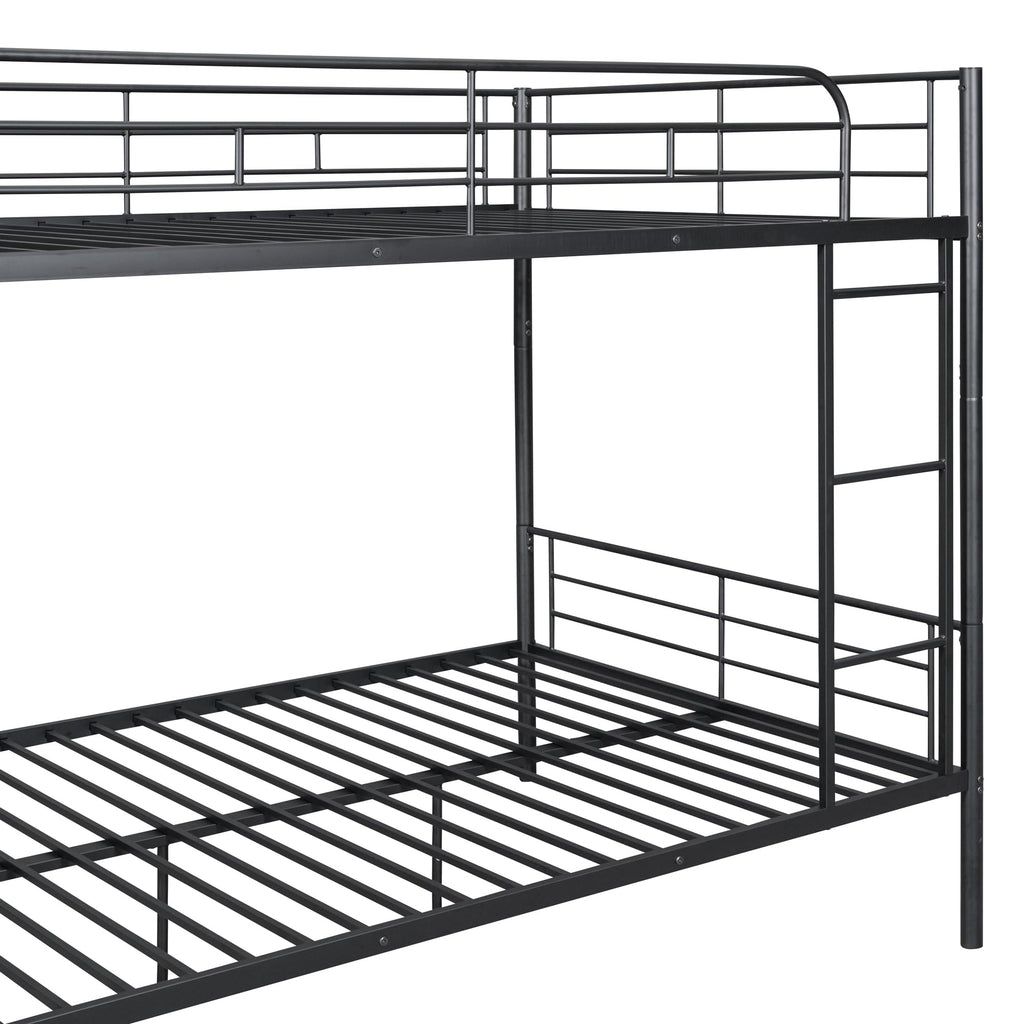 DNYN Twin Size Loft Bed with Desk & Storage Drawers& Table Set for Kids Bedroom,Covertible Twin-Over-Twin Bunkbeds Design,Easy Assemble & Space Saving & No Box Spring Needed,for Small Space, Black