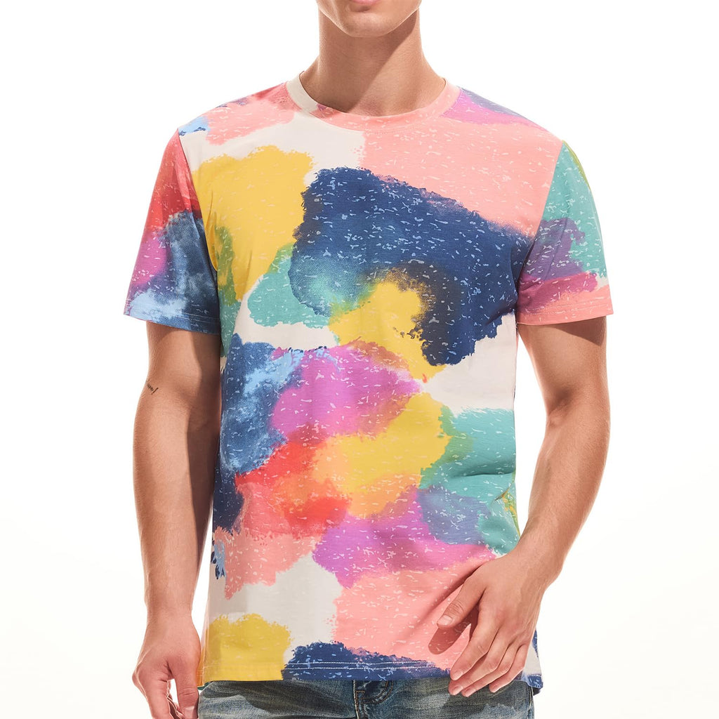 YININF Mens Hipster Hip Hop Short Sleeve Print T-Shirt Shirts Men