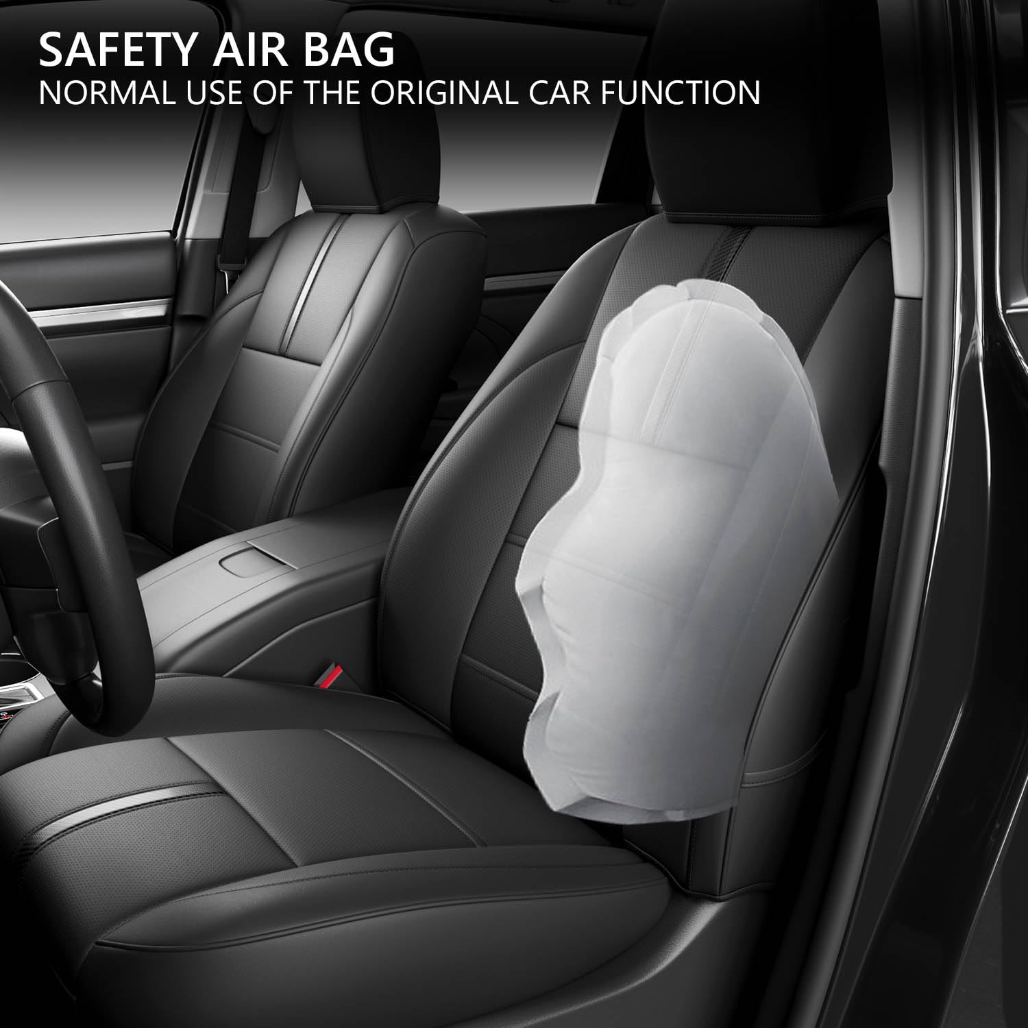 Xipoo 8 Seats Seat Cover Compatible with 2014-2019 Toyota Highlander Car Seat Protector Replacement for 2014-2019 Toyota Highlander Accessories(Fit 2014-2019 W/Second Row 40/60 Split,Black)