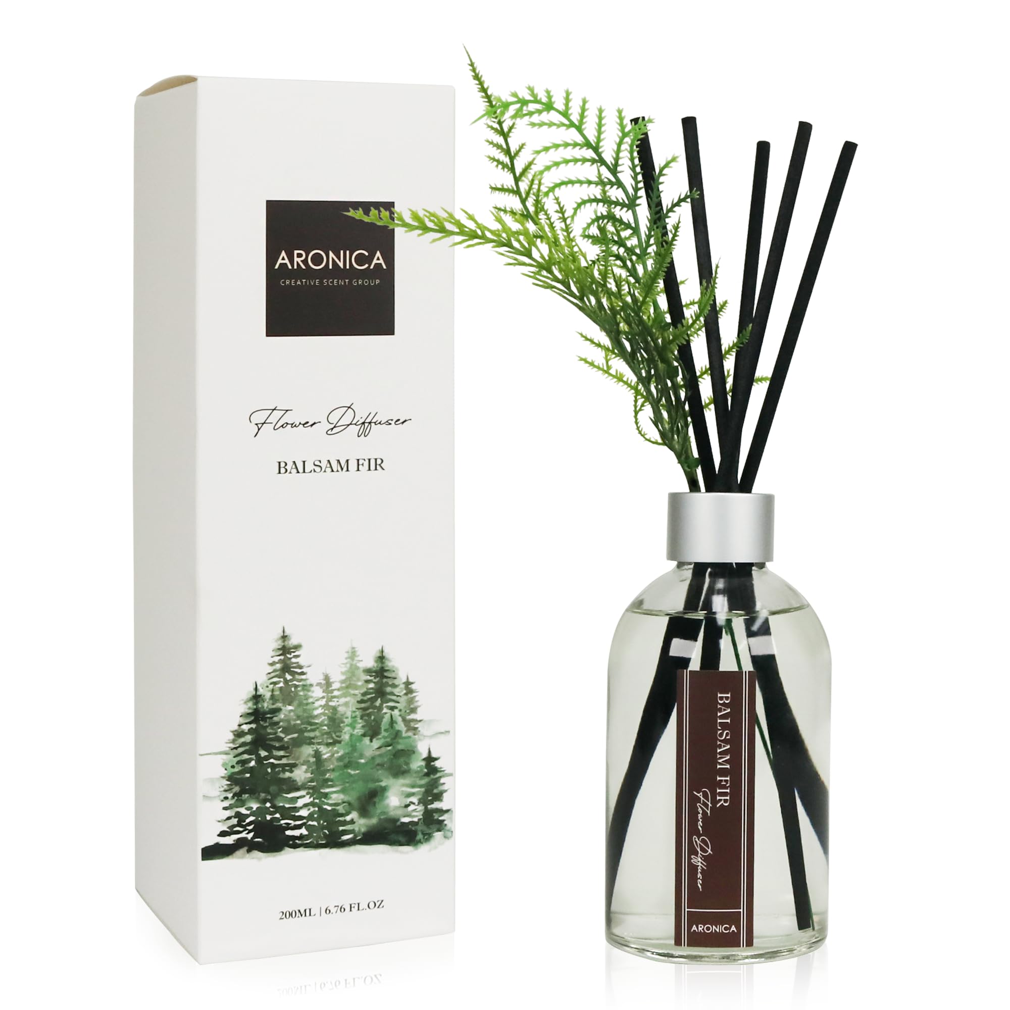 Aronica Modern Christmas Décor, Christmas Smells for House, Holiday Pine Aesthetic Diffuser, Simple Scents Evergreen Trees Boho, Cozy Office Decor for Holiday, Winter Bathroom Decor