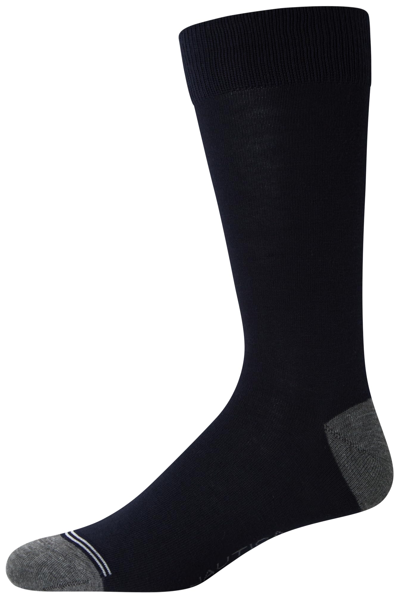 Nautica Mens Dress Socks - 5 Pack Breathable Comfort Stretch Crew-Length Work Socks for Men for Business Formal Wear (6-12.5)