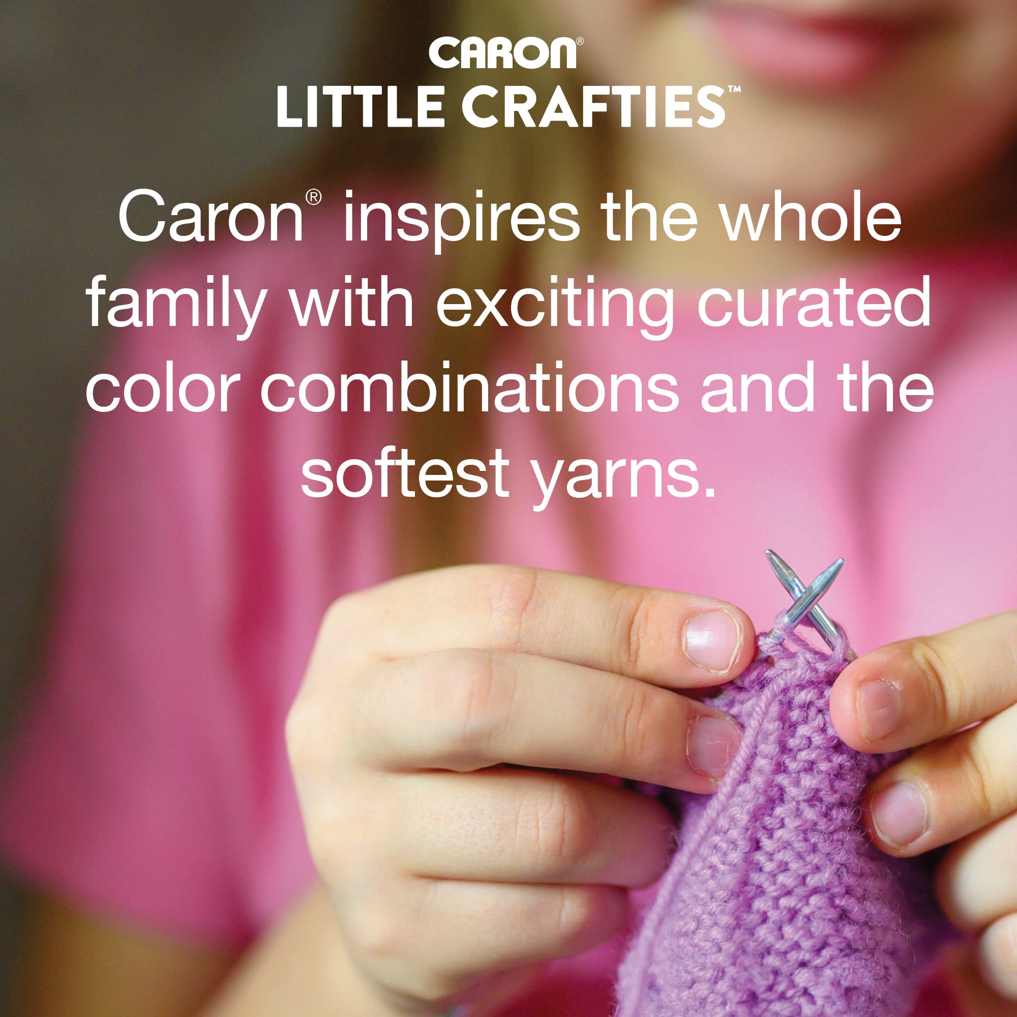Caron® Little Crafties™ 20 Assorted Acrylic Yarn Skeins 63yd Each for Knitting and Crochet Projects , Multipack Starter Kit