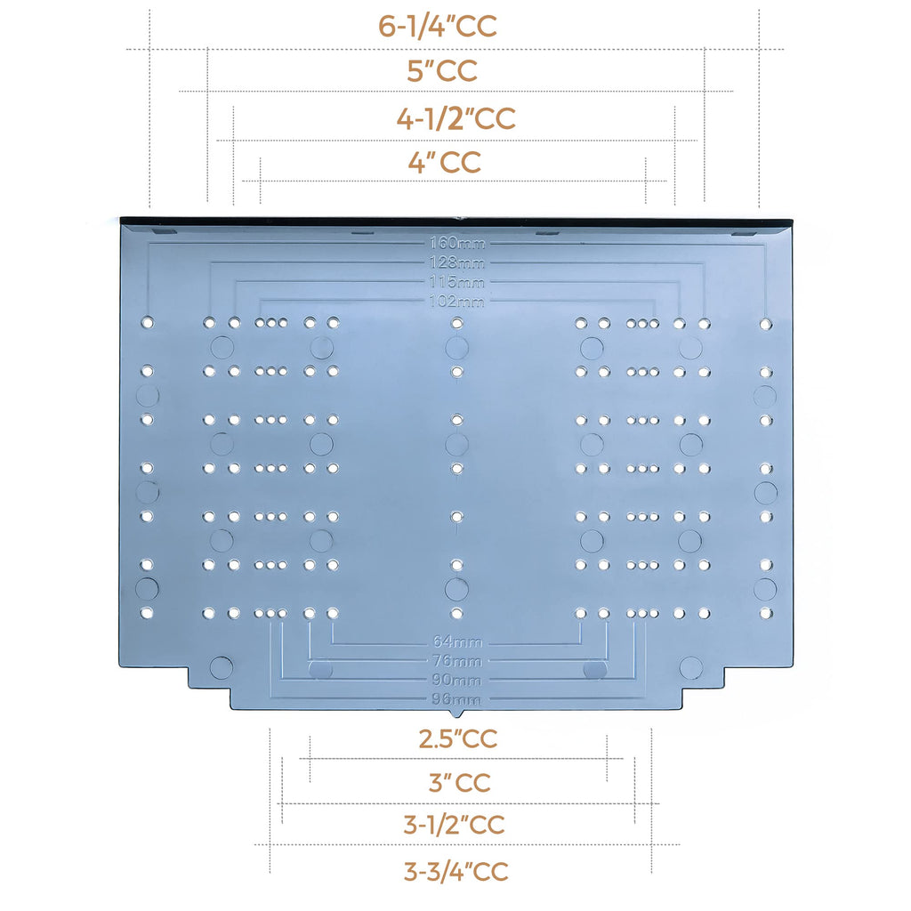 Ravinte Cabinet Door & Drawer Hardware Installation Template Kit Include Drill Bit Mounting Template for Cabinet Knob, Cabinet Pulls