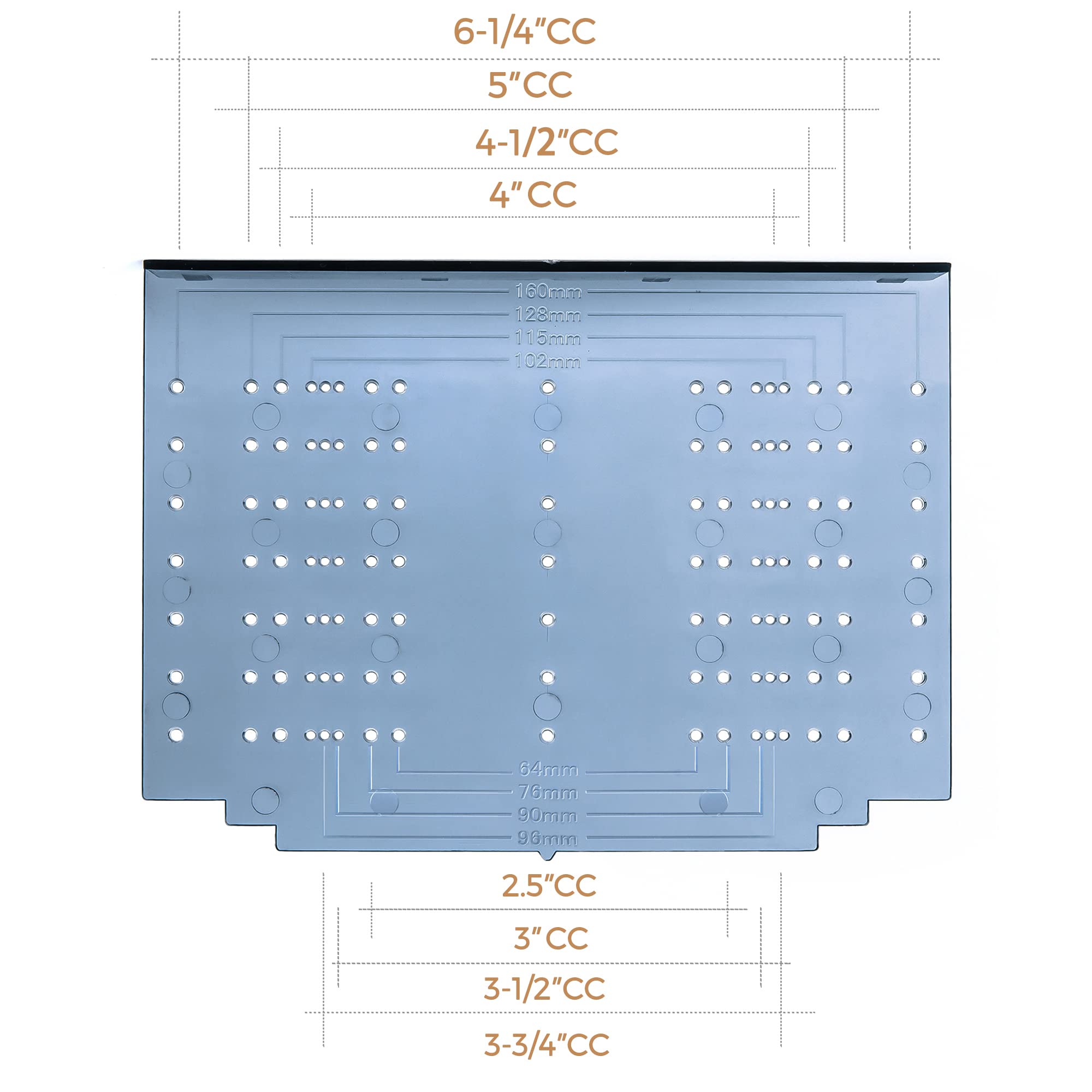 Ravinte Cabinet Door & Drawer Hardware Installation Template Kit Include Drill Bit Mounting Template for Cabinet Knob, Cabinet Pulls