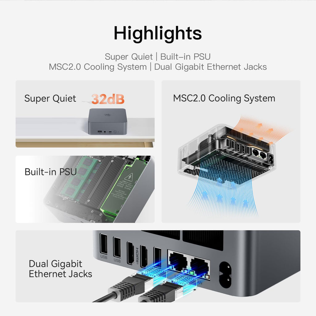 Beelink SER3 with AMD Ryzen 3 3200U, 8GB DDR4, 480GB NVMe M.2 SSD,Dual Display via HDMI 4K@60Hz Output, WiFi5, BT5.0, 1000M LAN, W-11 pro Gaming Office Mini Computer