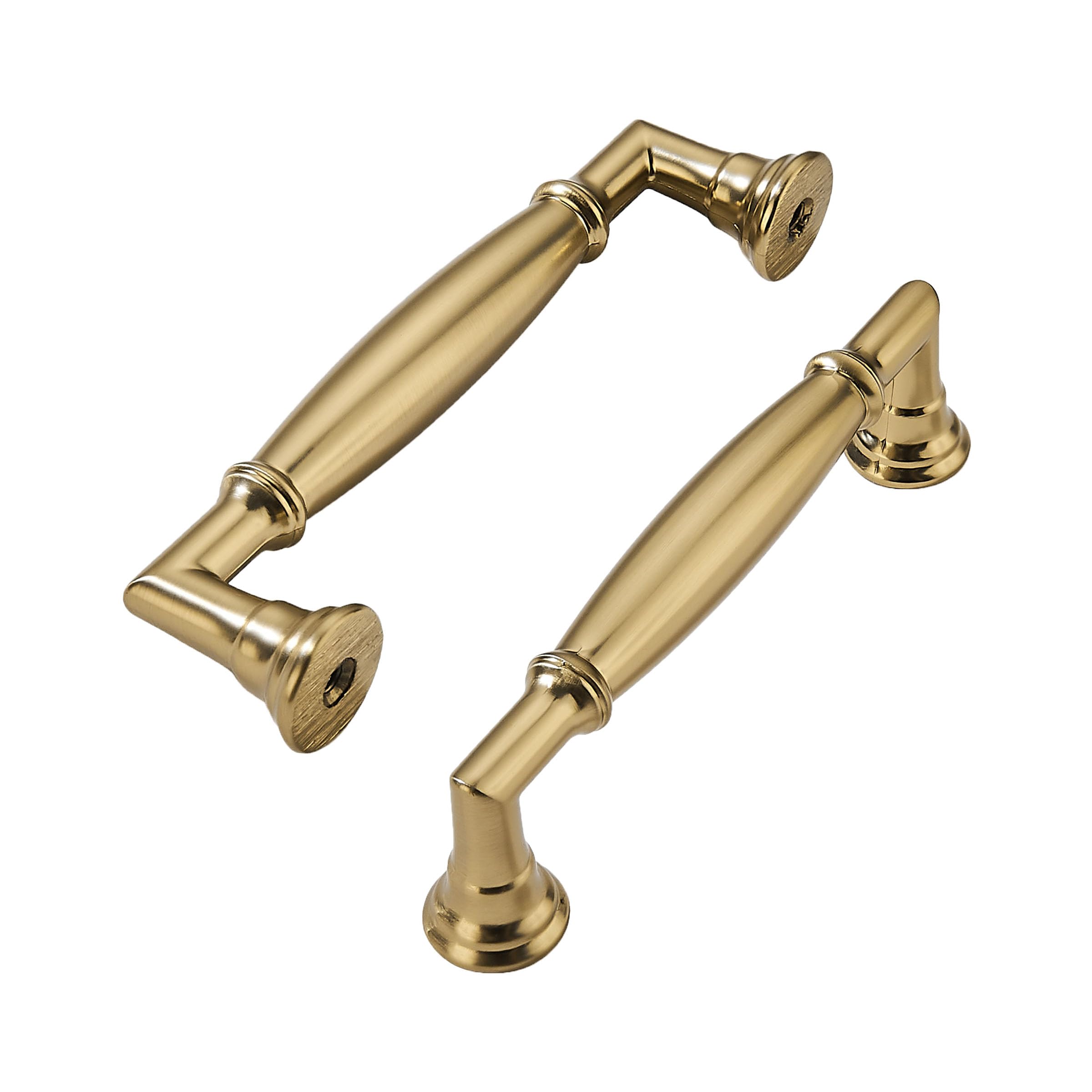 khtumeware 2 Pack 1-1/4 Inch(32mm) Antique Brass Round Cabinet Knobs Heavy Duty Soild Vintage Brass Cabinet Knobs Kitchen Antique Bronze Cabinet Hardware for Cupboard Drawer Handles