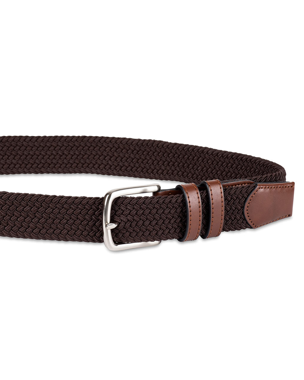 Amazon Essentials Men's Stretch Woven Braid Belt for Jeans