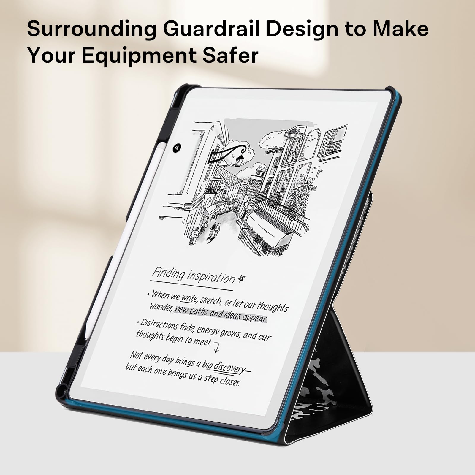 CoBak Stand Case for Kindle Scribe - Premium Folio Leather Cover with Pen Holder, Auto Sleep/Wake - Compatible with 10.2 Inch Kindle Scribe (2022/2024 Release)