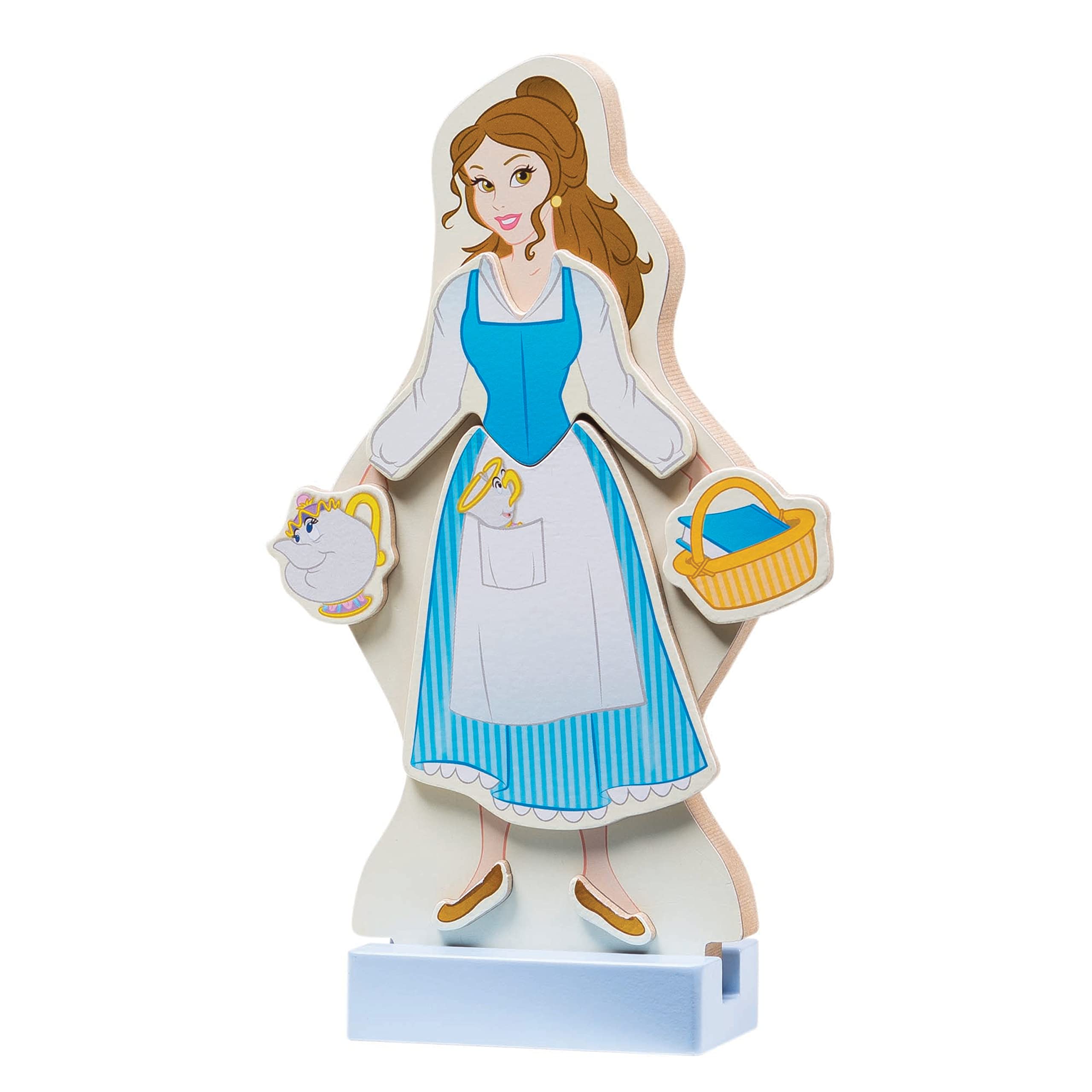 Melissa & Doug Disney Princess Ariel Magnetic Dress-Up Wooden Doll Pretend Play Set (30+ Pieces)