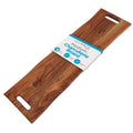 BIRDROCK HOME Acacia Wooden Cheese & Charcuterie Board with Handles 22" | Rectangular Food Platter for Bread, Meat, or Appetizers | Natural Wood Serving Tray Cutting Board for Kitchen & Outdoor Use