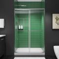 38–42 Inch W x 71 Inch H Semi-Frameless Pivot Shower Door, Swing Glass Shower Door with 1/4" (6mm) Clear SGCC Tempered Glass, Matte Black Finish, Reversible Installation for Bathroom