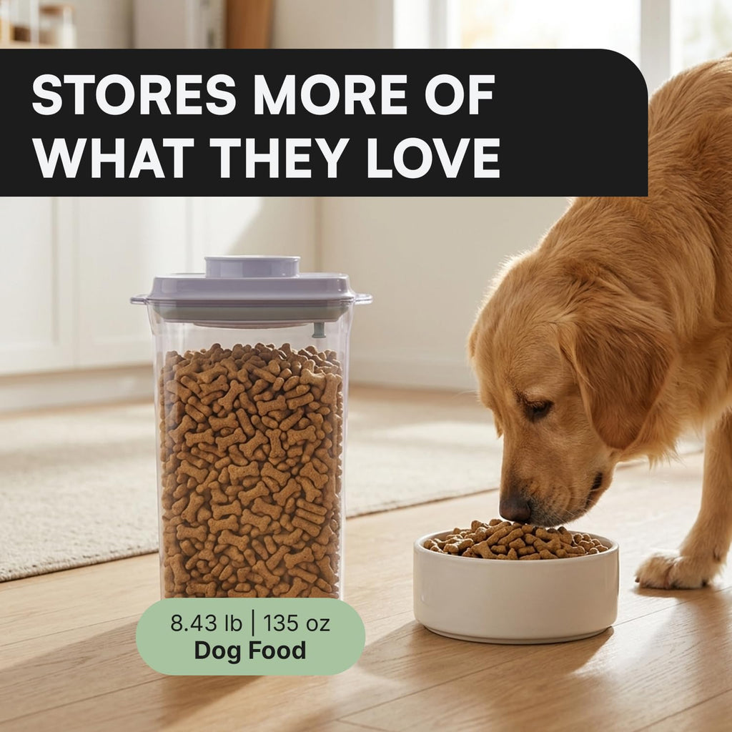 Bop Top Airtight Food Storage Containers with Lid 13.5 Cups / 108 oz | Kitchen Canister Sets | Air Tight Pantry Container | Pop Top Dry Food Storage Containers for Snacks, Sugar, Flour, Baking, Pasta