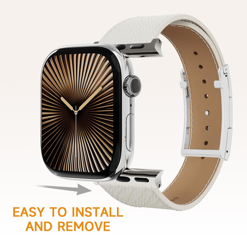 Designer Leather Band Compatible with Apple Watch 49mm46mm45mm44mm42mm41mm 40mm38mm for Women,Magnetic Buckle Replacement Strap for iWatch Ultra 3/2 /1 SE 3/2/1 Series 11/10/9/8/7/6/5/4/3/2/1