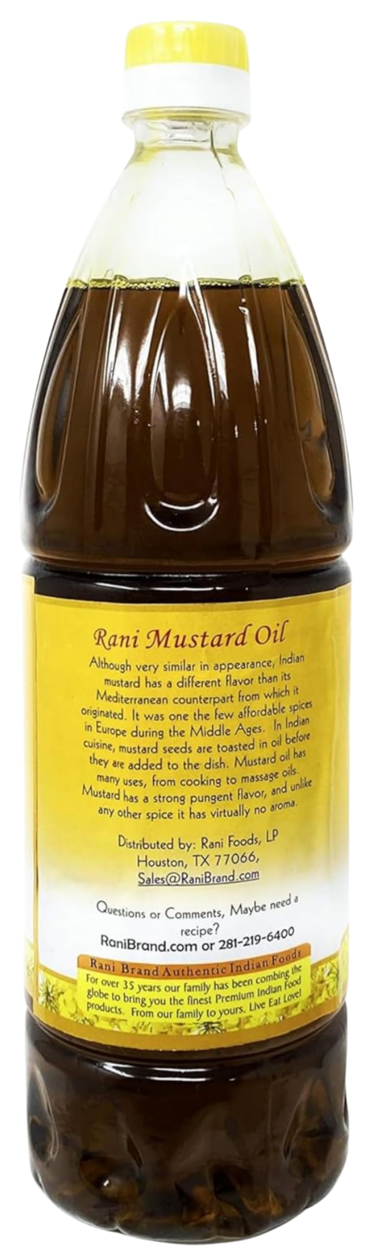 Rani Premium Oils Combo Set of 3 - Peanut Oil, Mustard Oil, Sesame Oil 16.9 Ounce (500ml) ~ Cold Pressed | 100% Natural | Kosher | NON-GMO | Vegan | Gluten Free