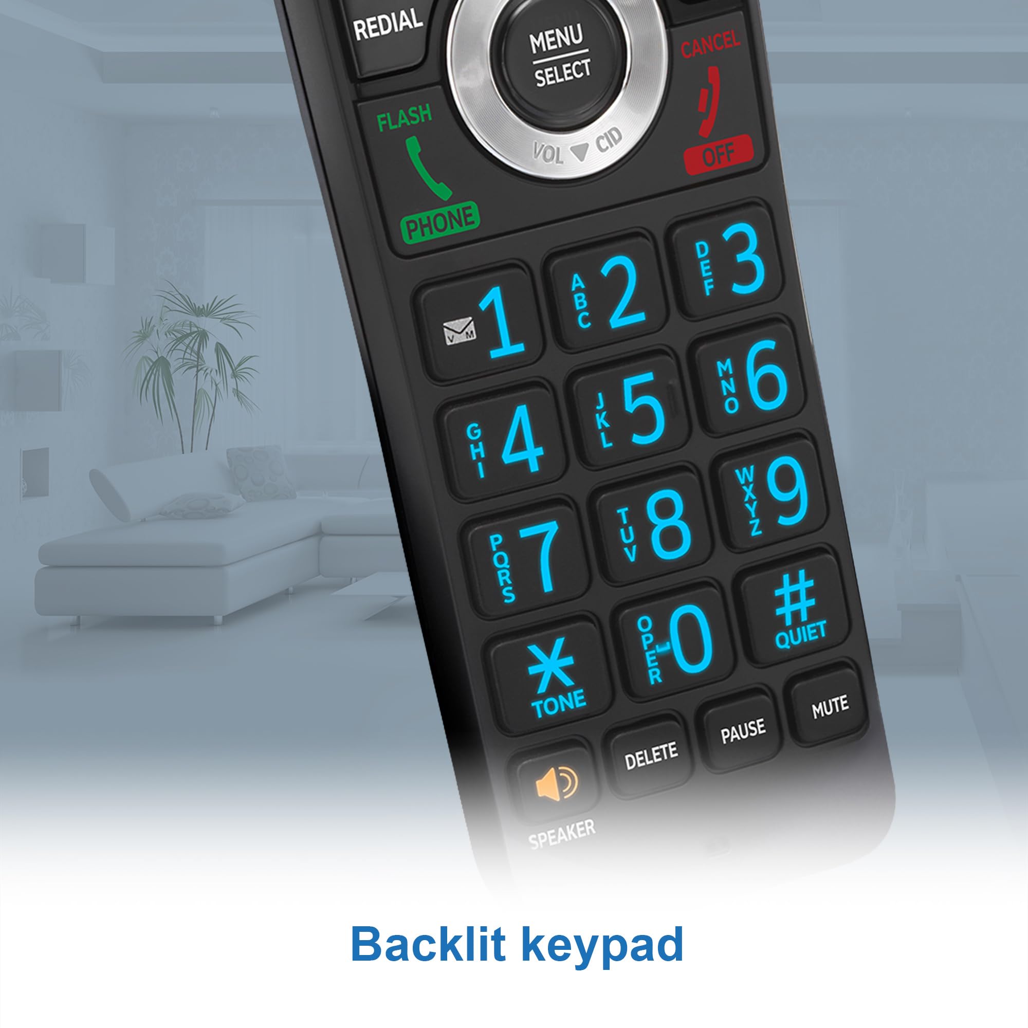 AT&T Landline Home Phone with Call Blocker, Caller ID/Call Waiting, Full-Duplex Handset Speakerphone, Backlit Keypad & Display, Rechargeable Battery, ECO Mode, DECT 6.0: GL2101-11