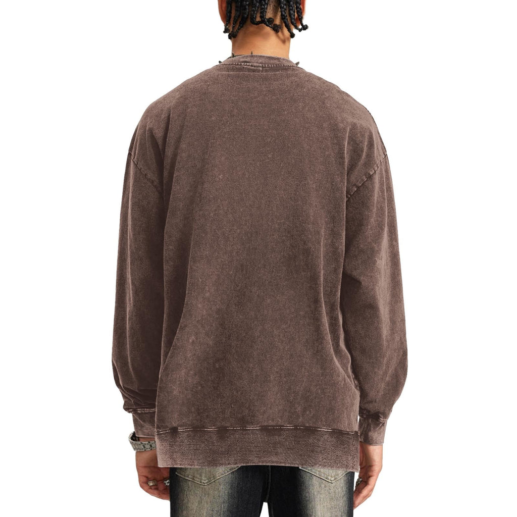 Bobeutou Oversized Hoodie Men Vintage Cotton Casual Hooded Sweatshirt Trendy Baggy Basic Hoodies Retro Pullover Streetwear