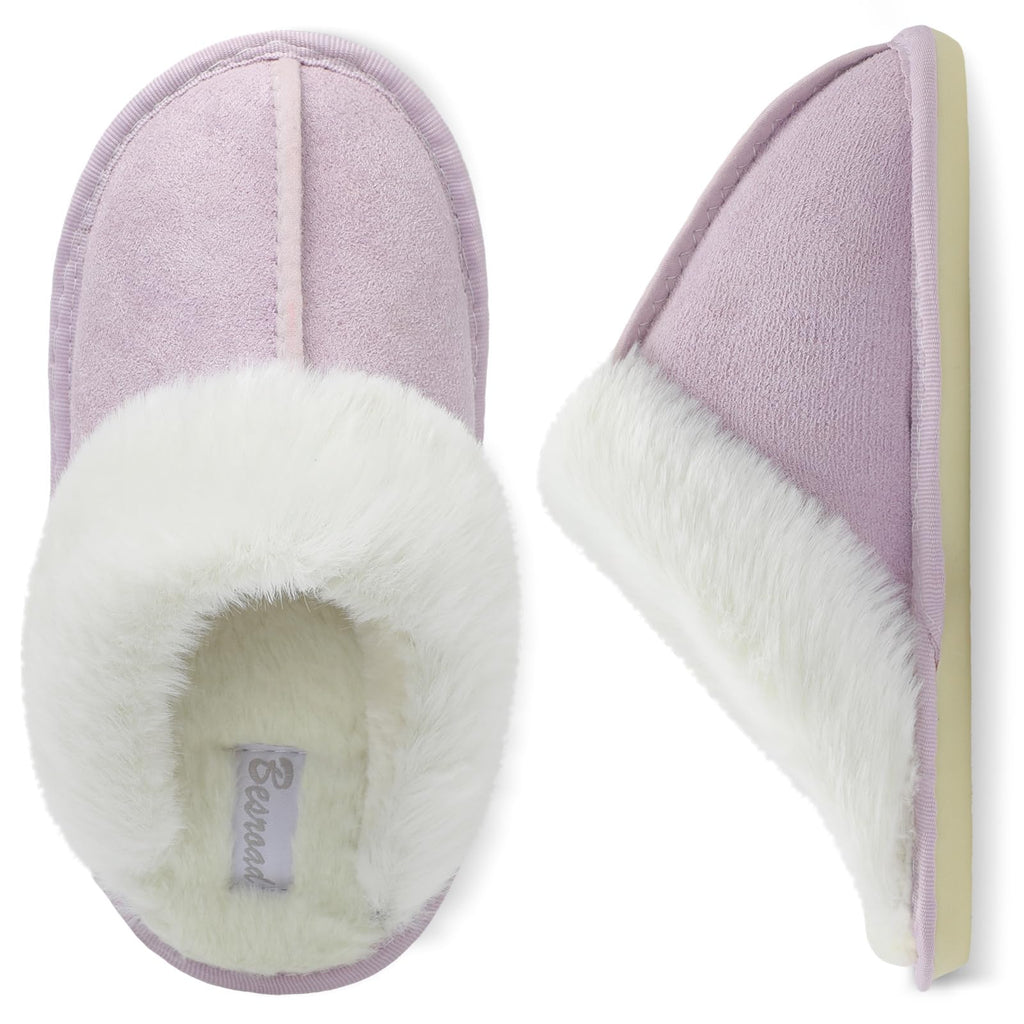 Besroad Winter Fuzzy House Slippers Sandals Plush Faux Fur Fluffy Flats Slippers Warm Slide Shoes for Women