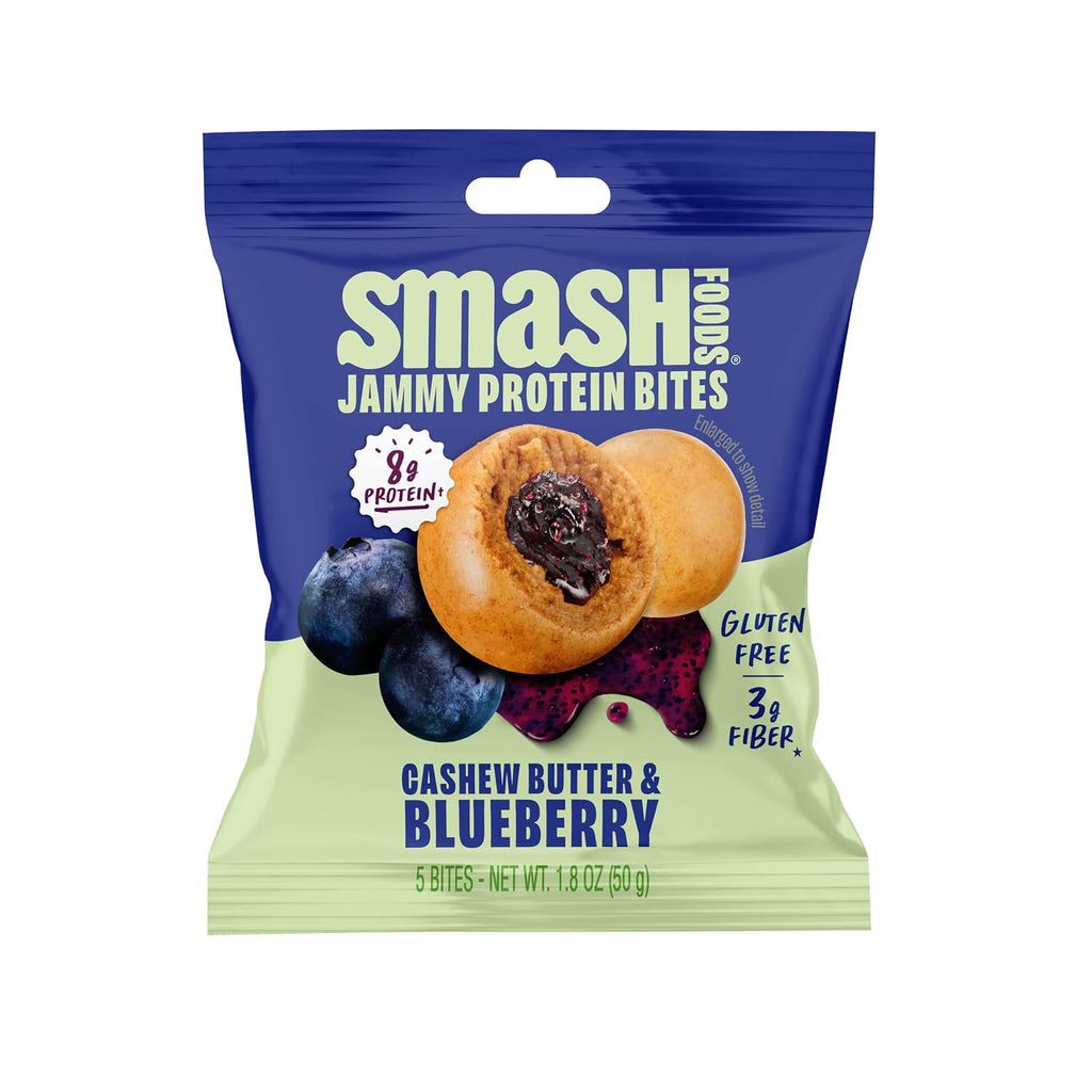 Chia Smash, Cashew Butter & Blueberry Jam Superfood Bites, 1.8 Ounce
