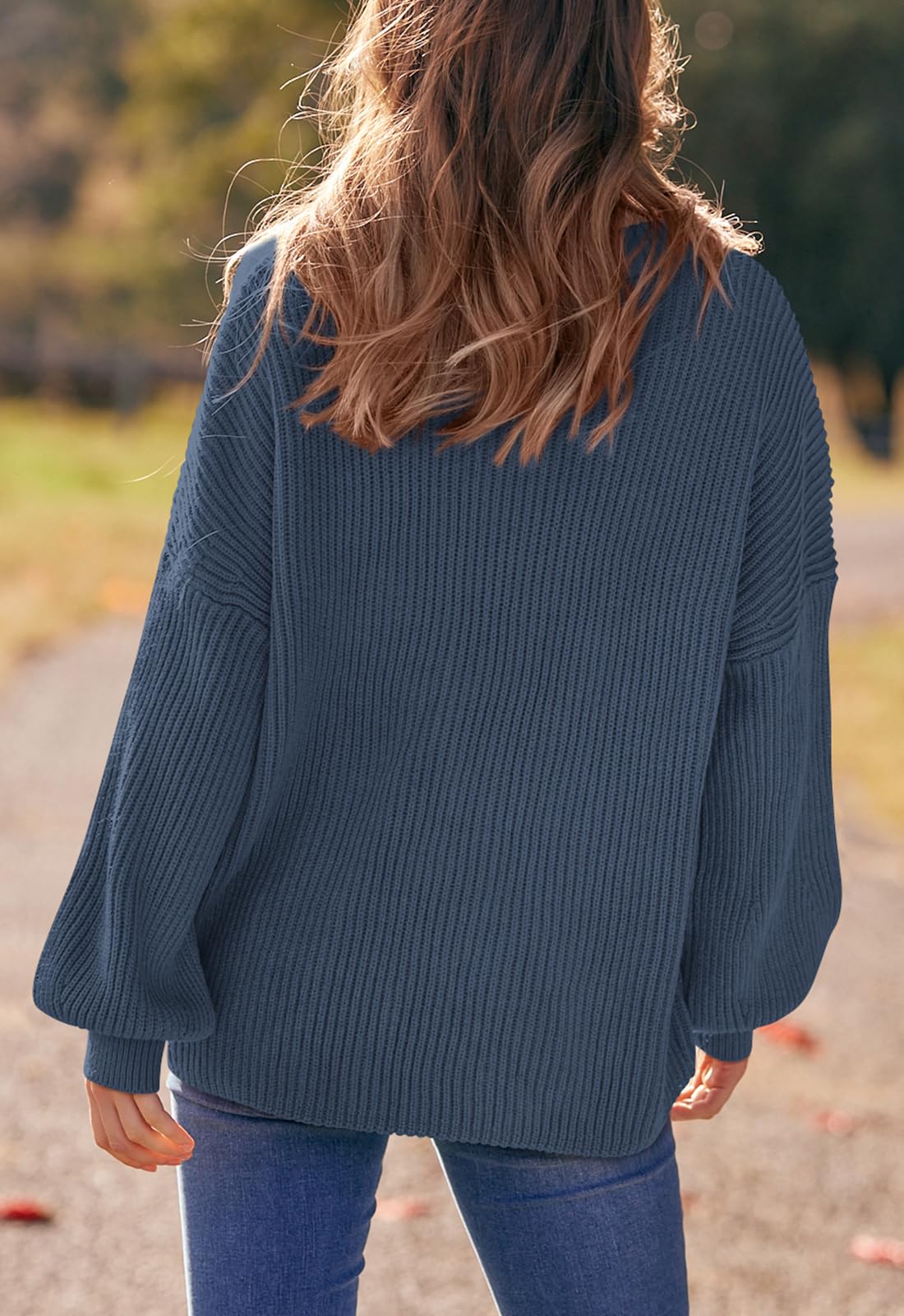 PRETTYGARDEN Womens Sweaters Spring 2026 Oversized Chunky Knitted Pullover Sweater Casual Long Sleeve Crewneck Cute Sweaters