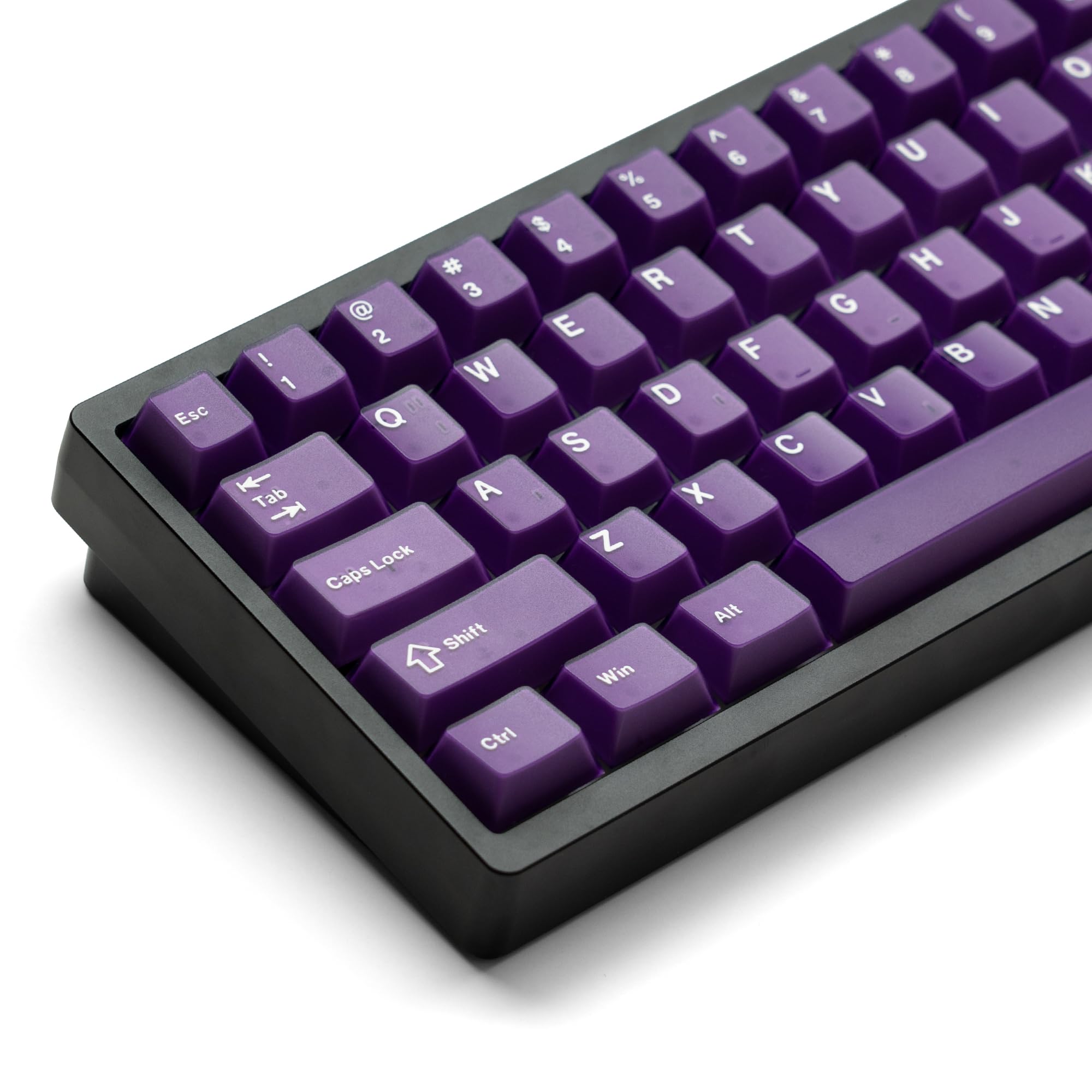dagaladoo Black Topographic keycaps Double Shot PBT keycaps Shine Through Keyboard Keys Side Printed Key caps Cherry Profile Custom keycap Set for100%, 75%, 65%, 60% US Layout Mechanical Keyboard